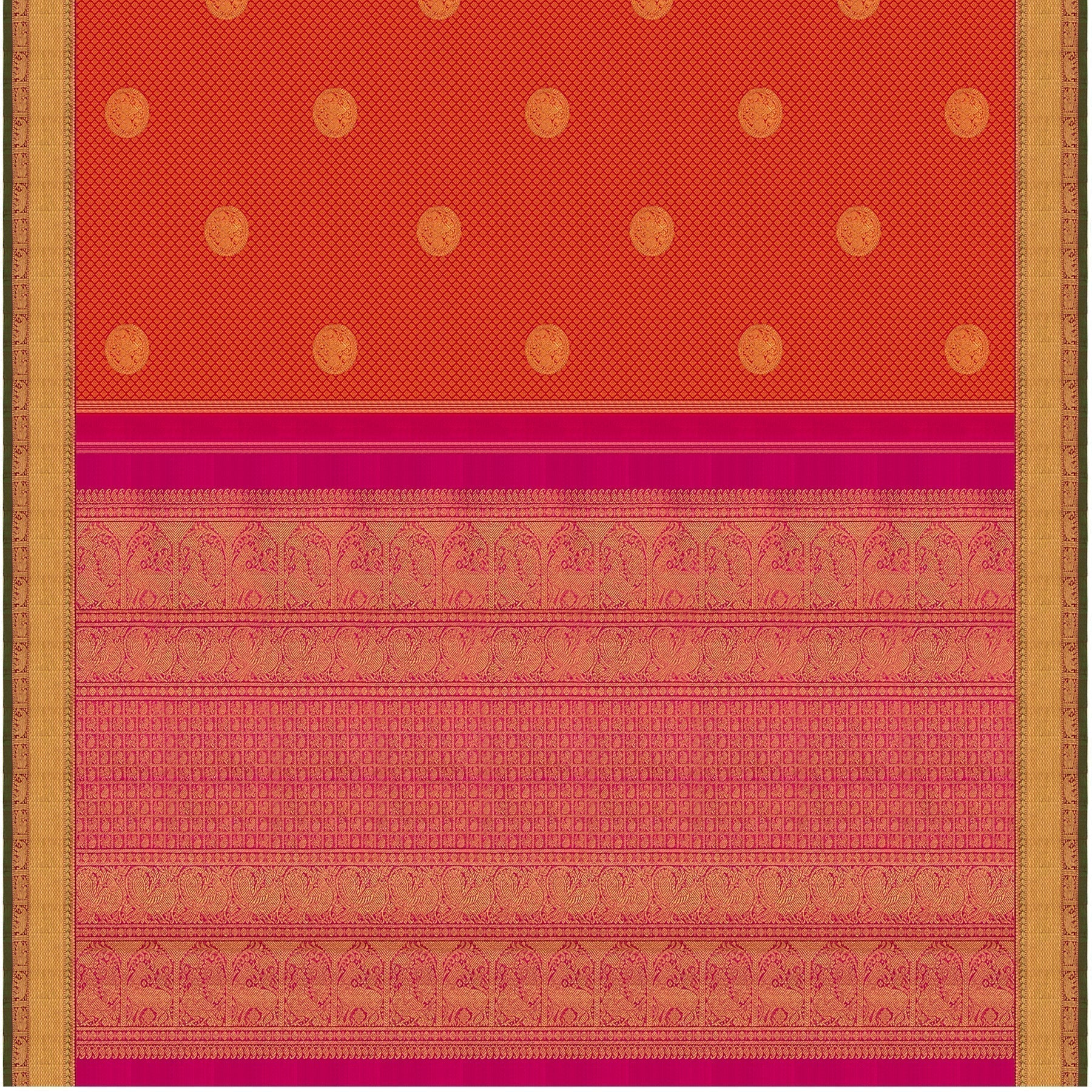 Kanakavalli Kanjivaram Silk Sari 21-110-HS001-01182 - Full View