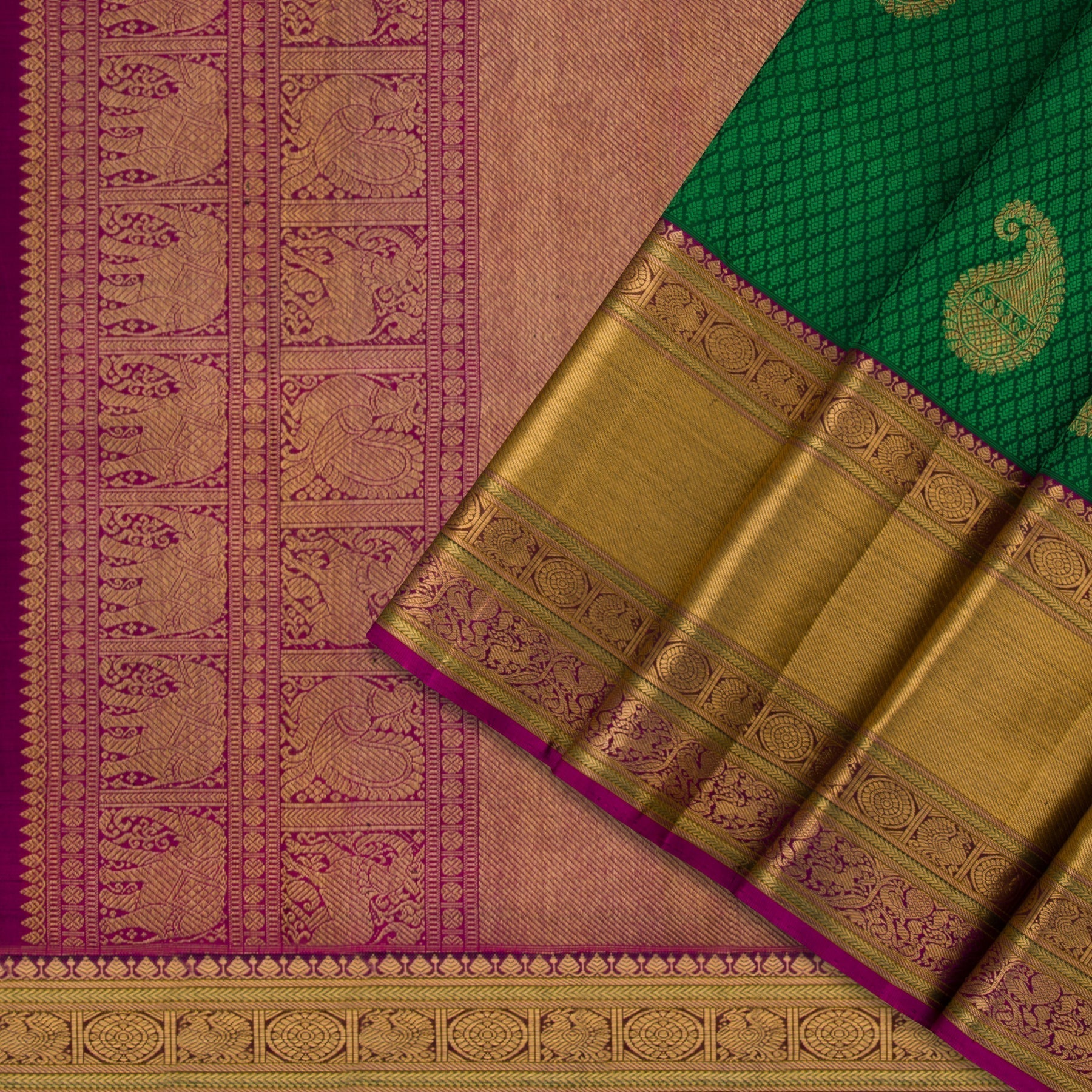Kanakavalli Kanjivaram Silk Sari 21-110-HS001-01309 - Cover View