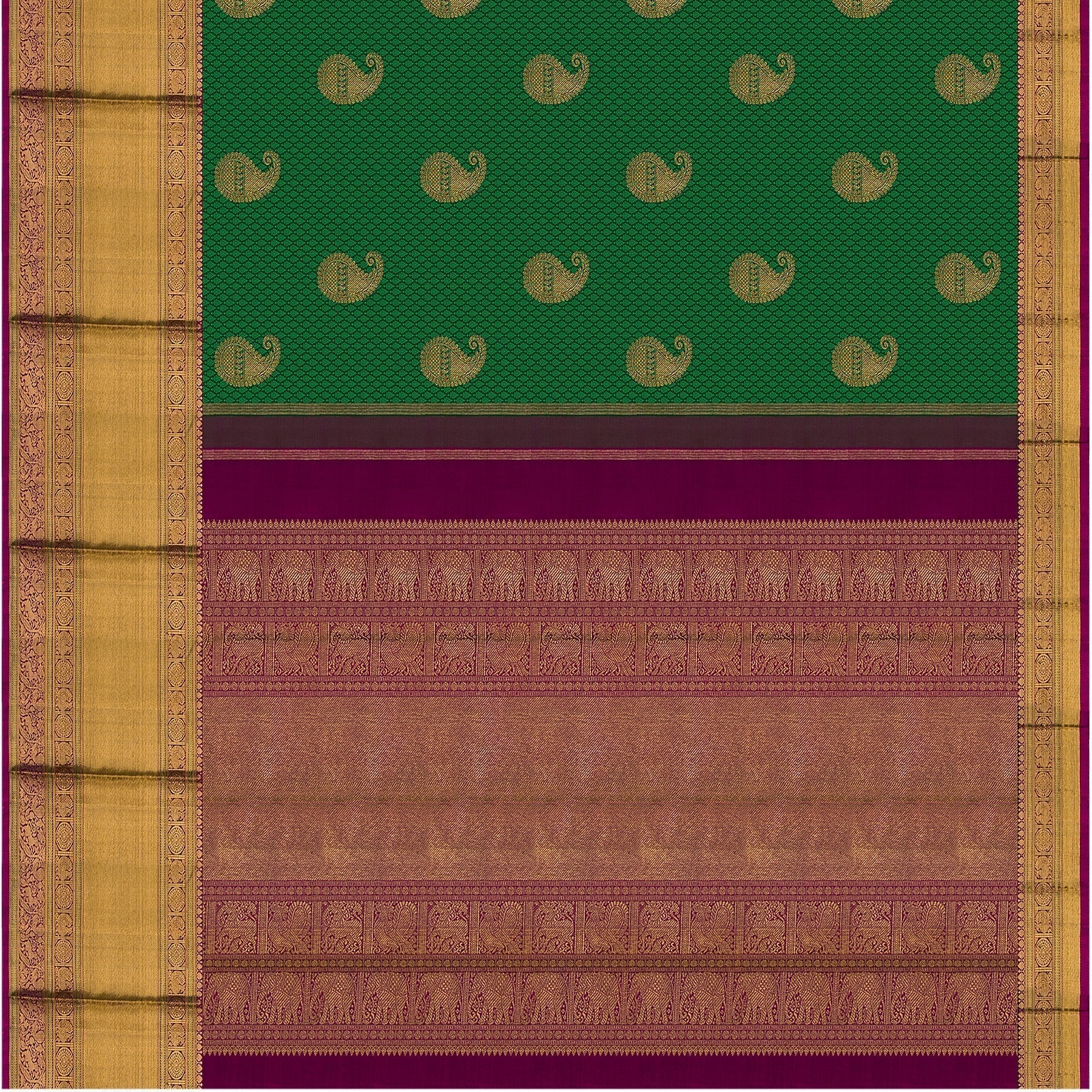 Kanakavalli Kanjivaram Silk Sari 21-110-HS001-01309 - Full View