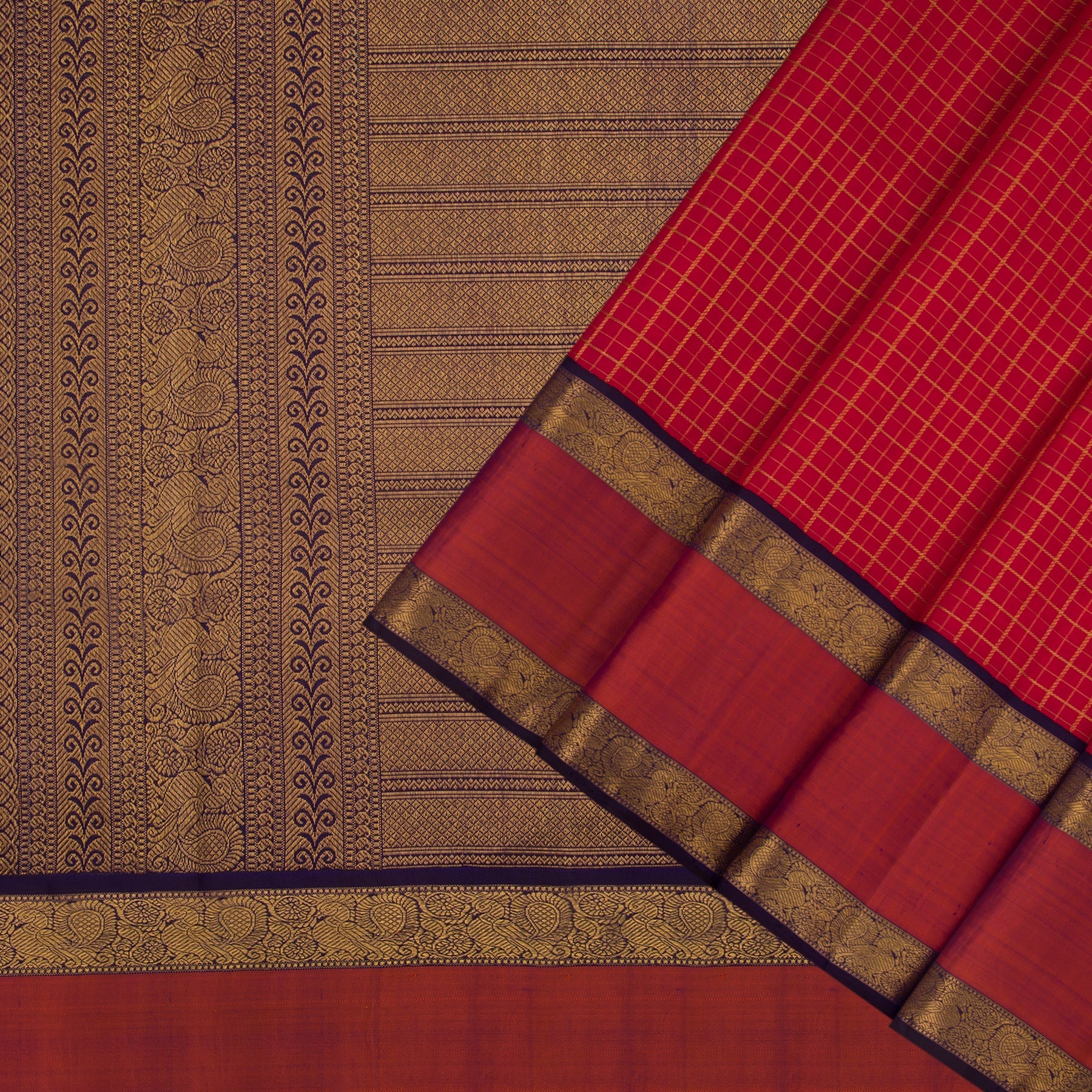 Kanakavalli Kanjivaram Silk Sari 21-110-HS001-02800 - Cover View