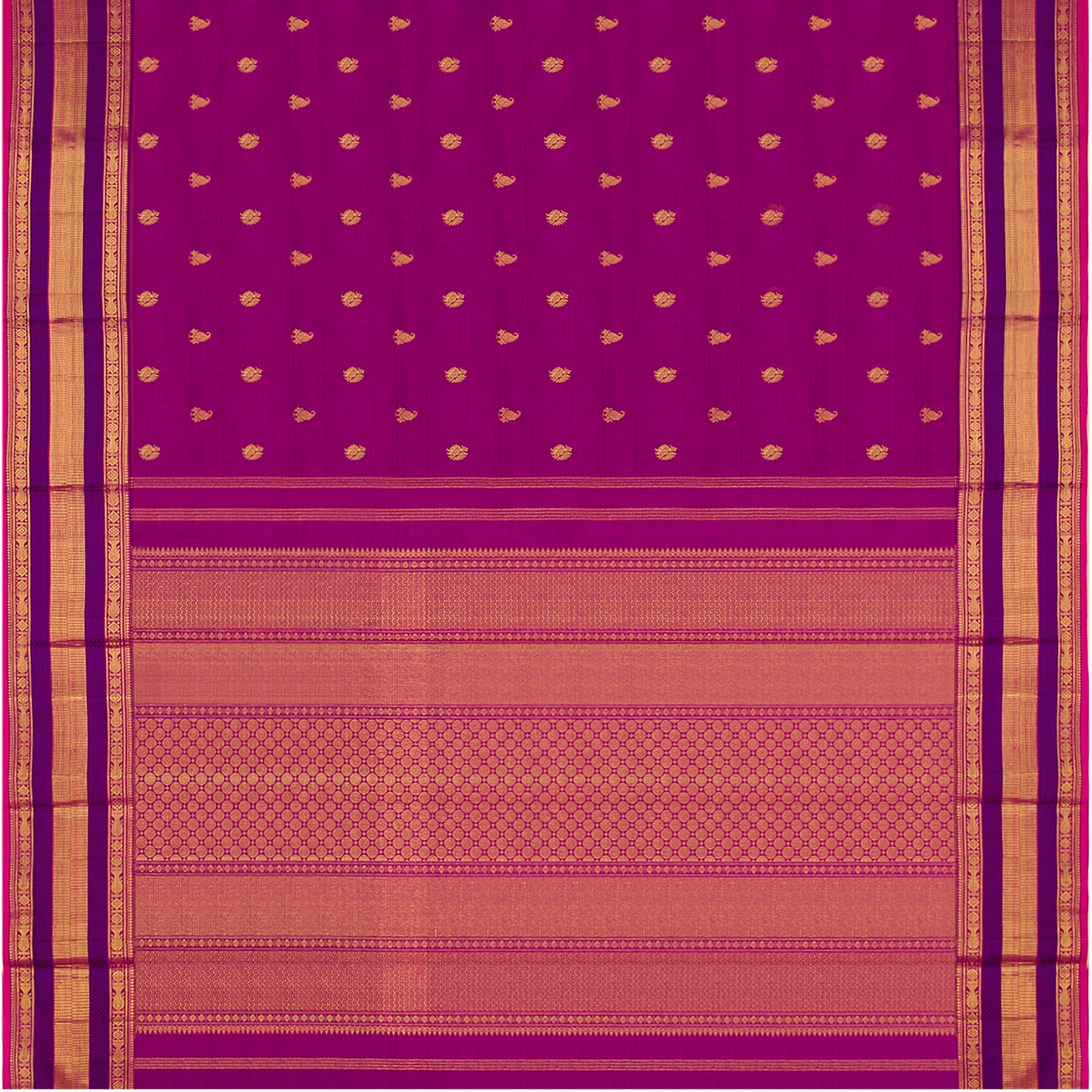 Kanakavalli Kanjivaram Silk Sari 21-110-HS001-04506 - Full View