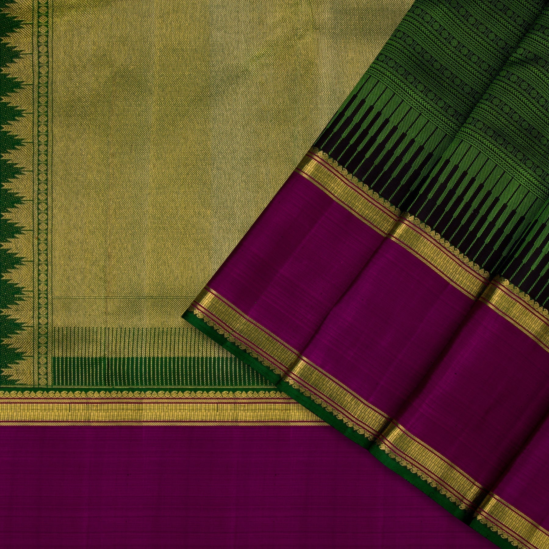 Kanakavalli Kanjivaram Silk Sari 21-110-HS001-04932 - Cover View