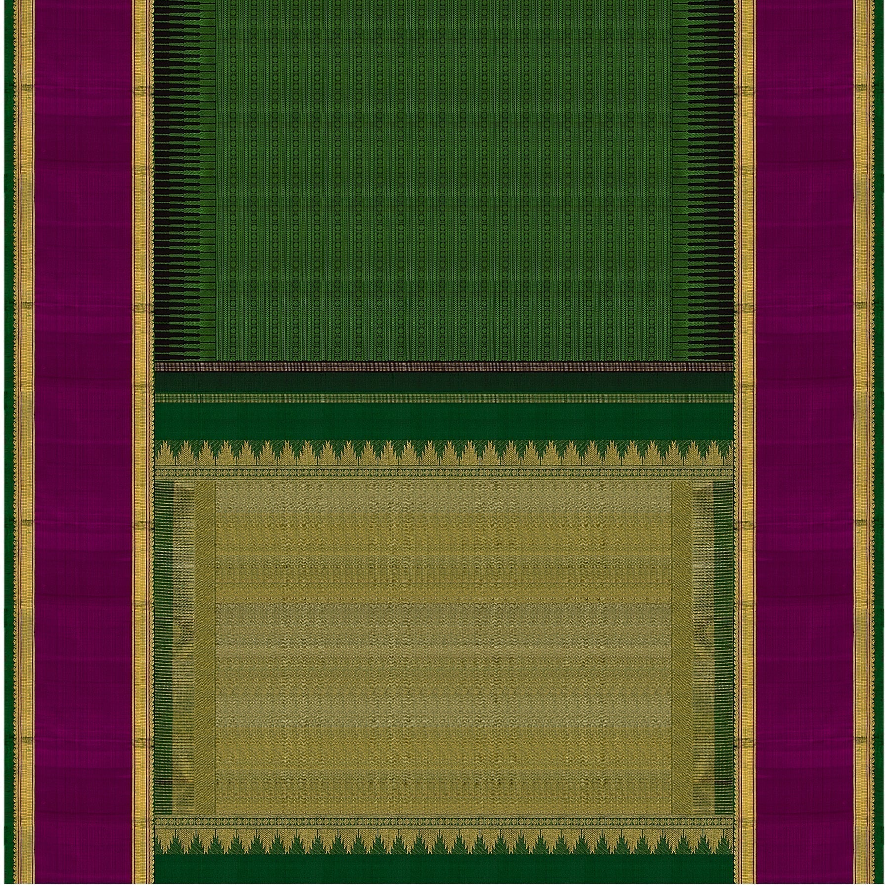 Kanakavalli Kanjivaram Silk Sari 21-110-HS001-04932 - Full View