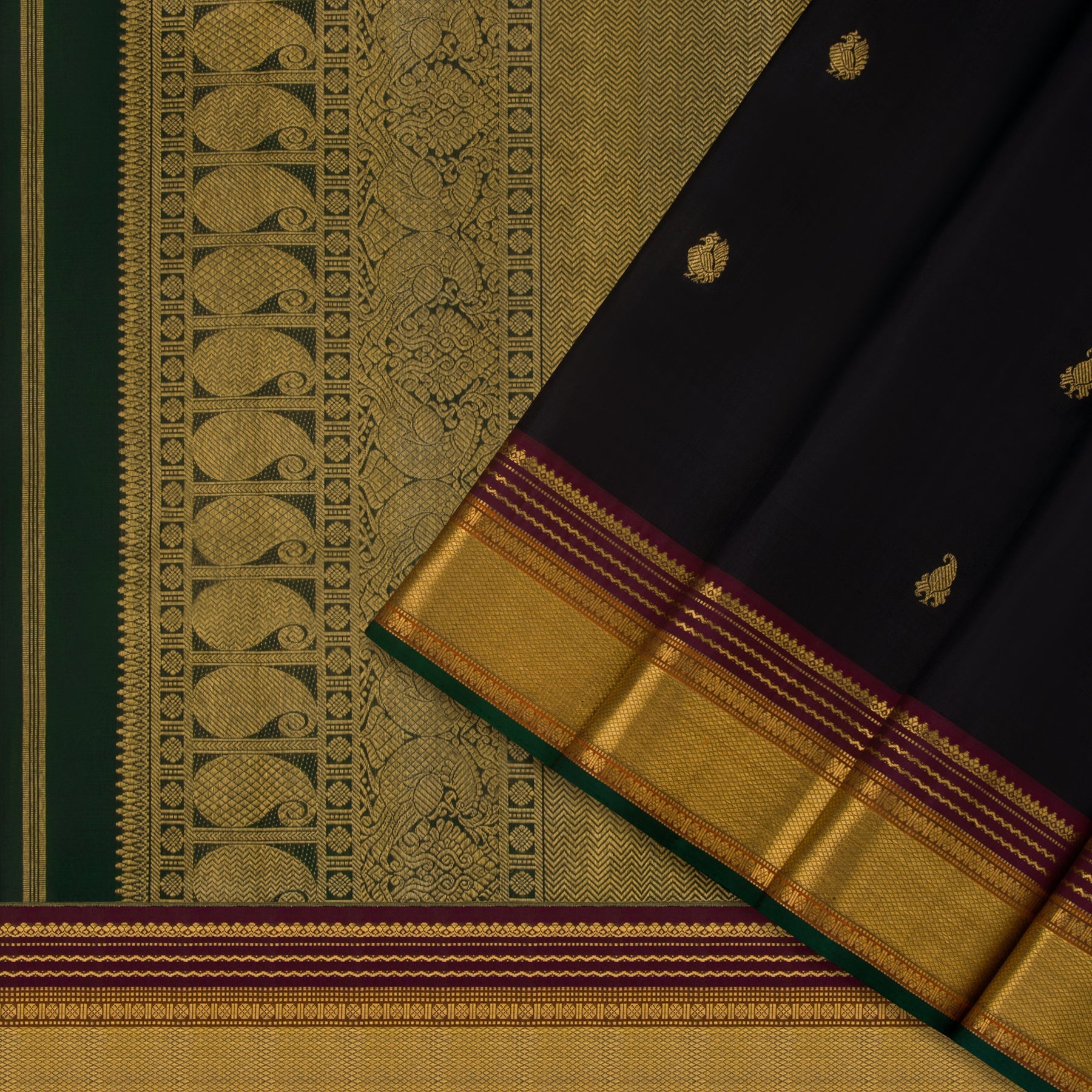Kanakavalli Kanjivaram Silk Sari 21-110-HS001-04933 - Cover View