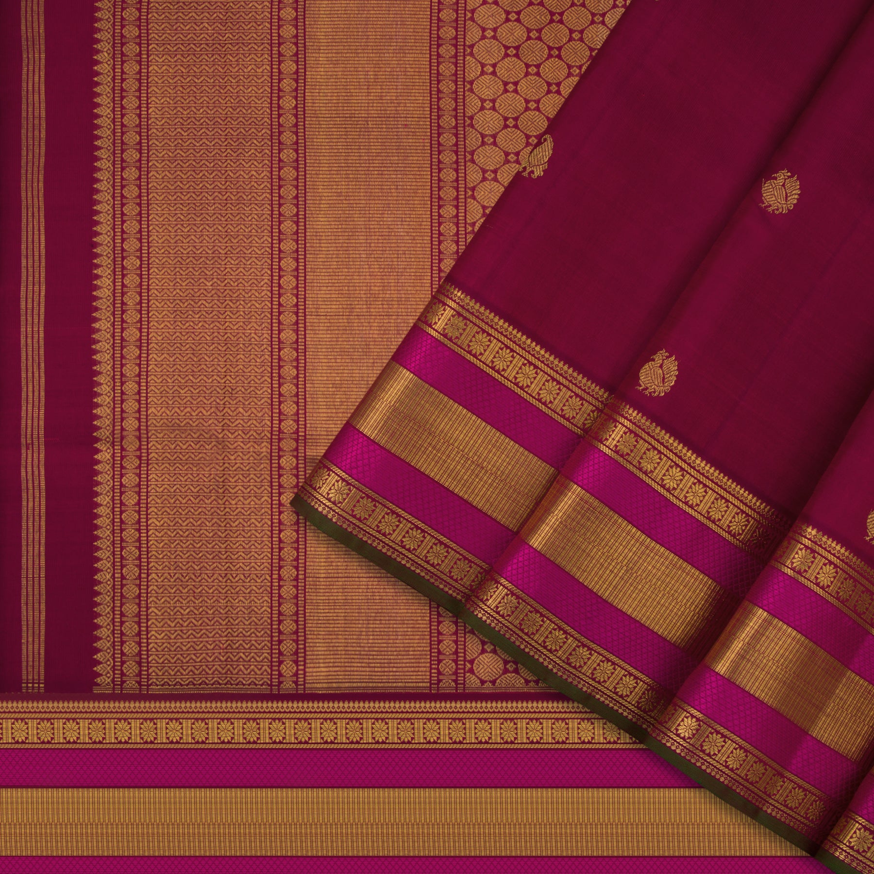 Kanakavalli Kanjivaram Silk Sari 21-110-HS001-09650 - Cover View