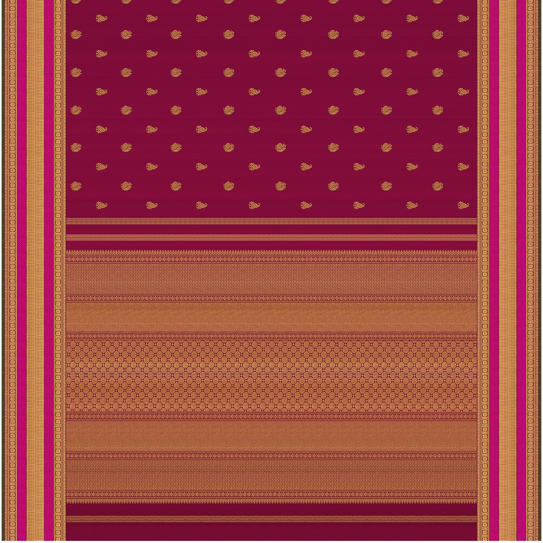 Kanakavalli Kanjivaram Silk Sari 21-110-HS001-09650 - Full View
