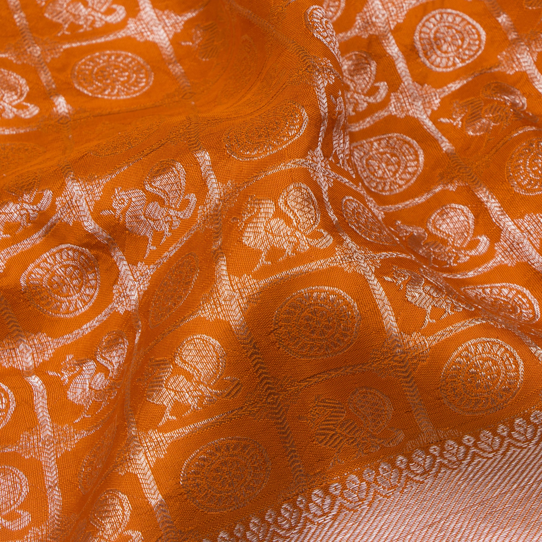 Kanakavalli Kanjivaram Silk Sari 21-586-HS001-03906 - Fabric View