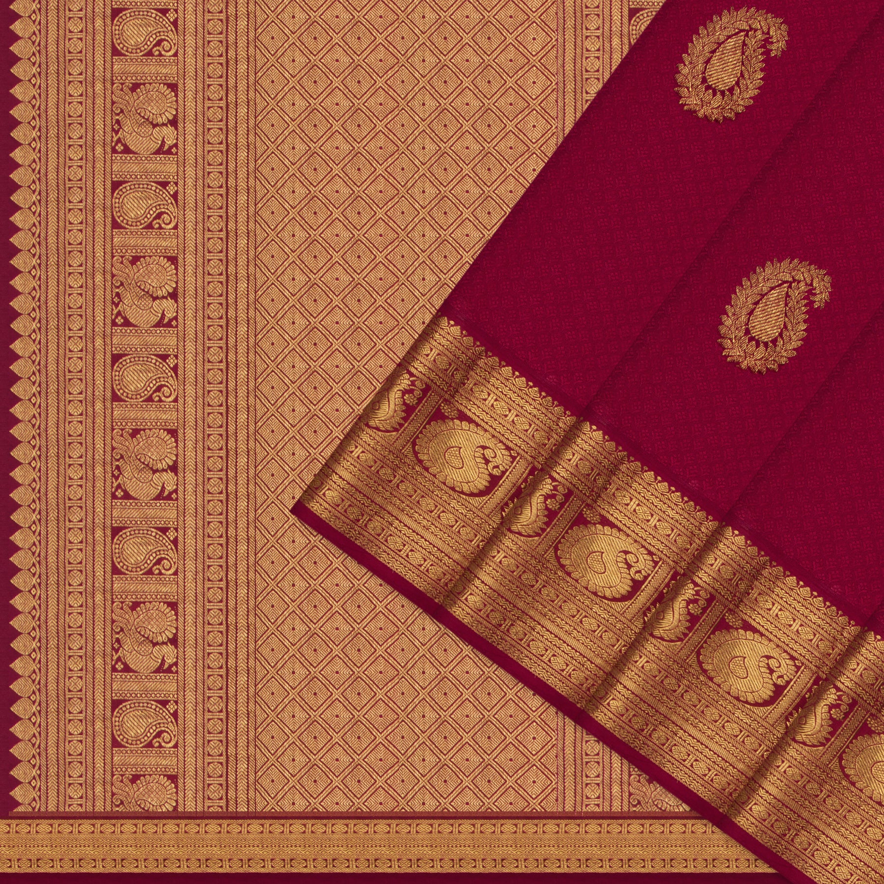 Kanakavalli Kanjivaram Silk Sari 21-595-HS001-06282 - Cover View