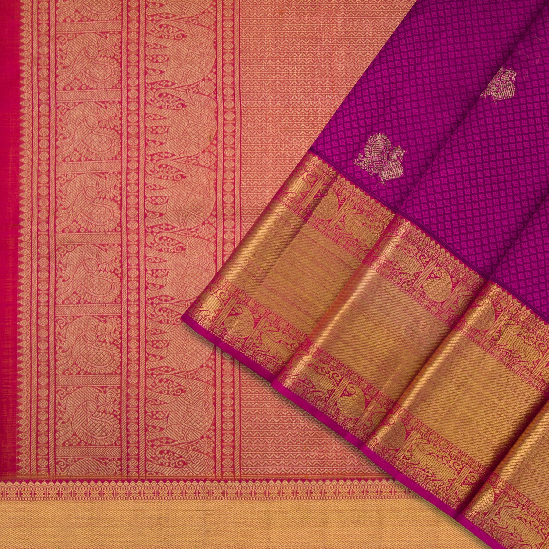 Kanakavalli Kanjivaram Silk Sari 21-599-HS001-06401 - Cover View