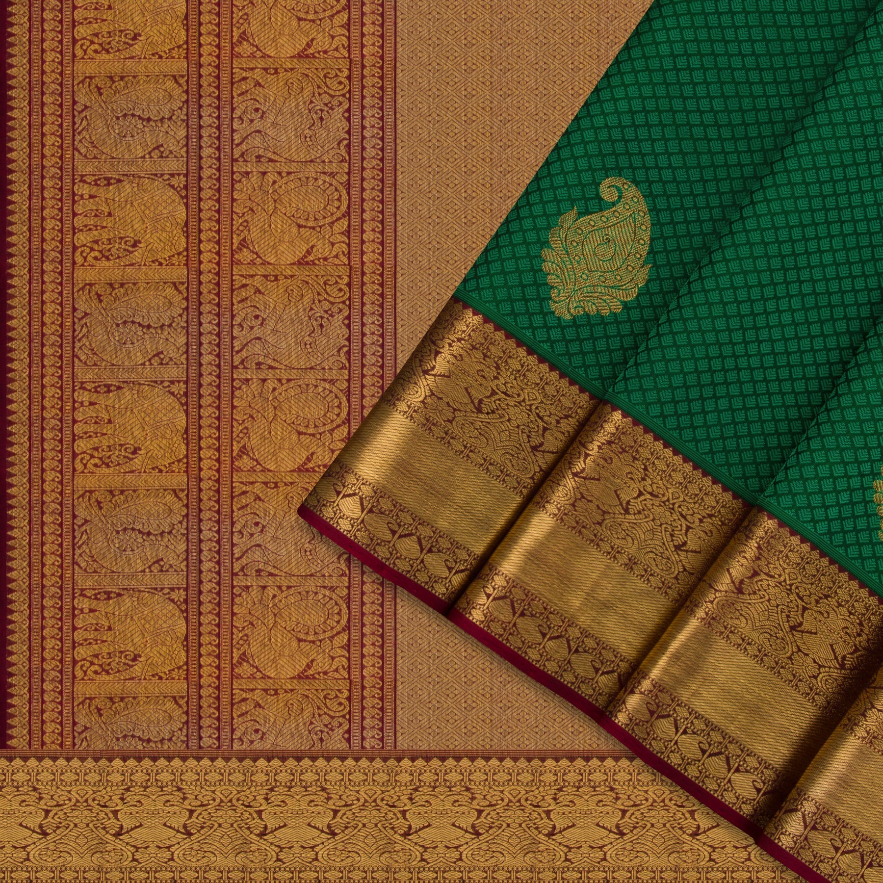 Kanakavalli Kanjivaram Silk Sari 21-599-HS001-08251 - Cover View