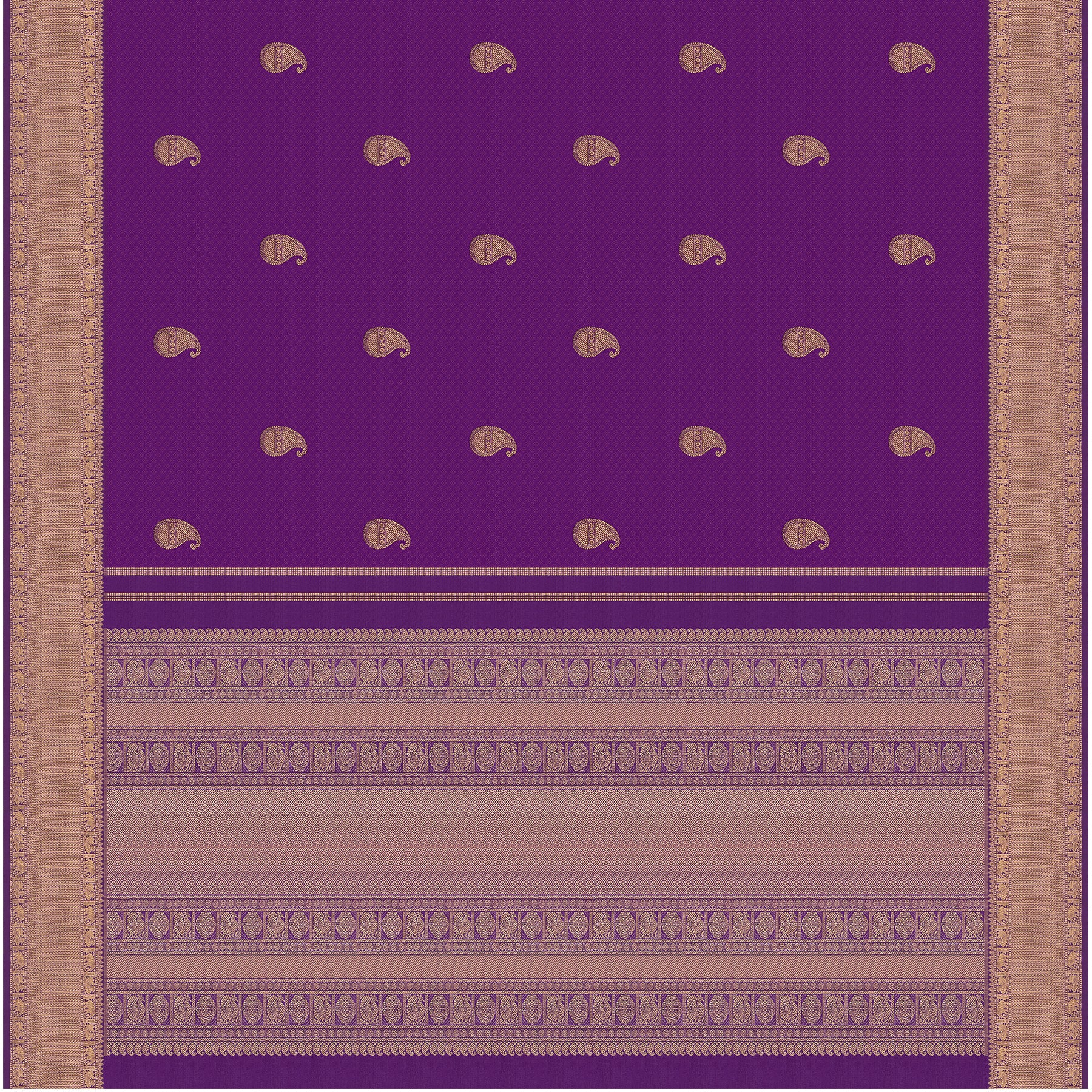 Kanakavalli Kanjivaram Silk Sari 21-599-HS001-09502 - Full View