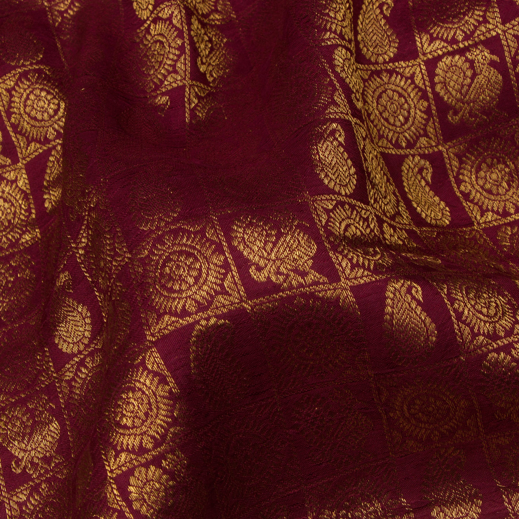 Kanakavalli Kanjivaram Silk Sari 21-608-HS001-06114 - Fabric View