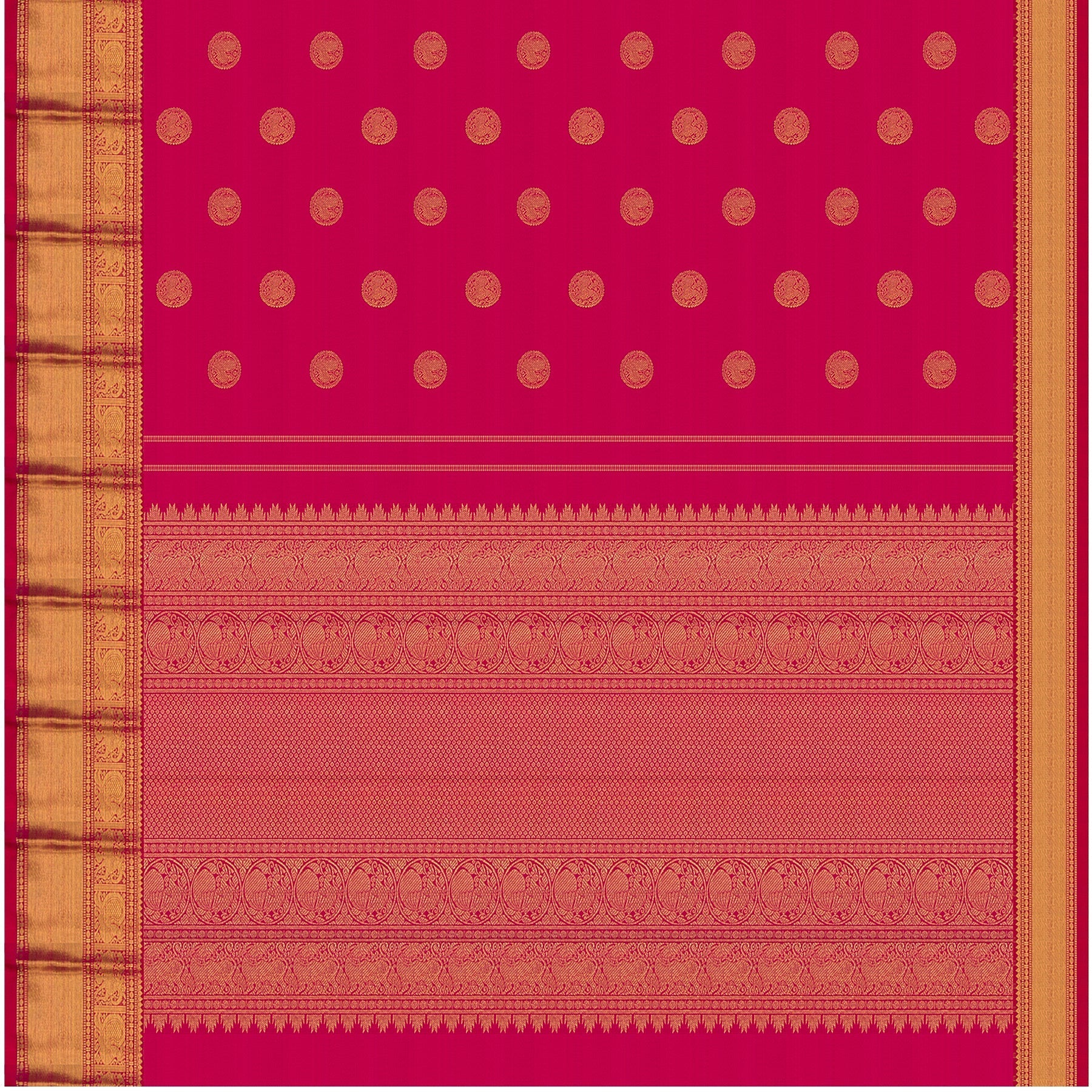 Kanakavalli Kanjivaram Silk Sari 21-609-HS001-06742 - Full View