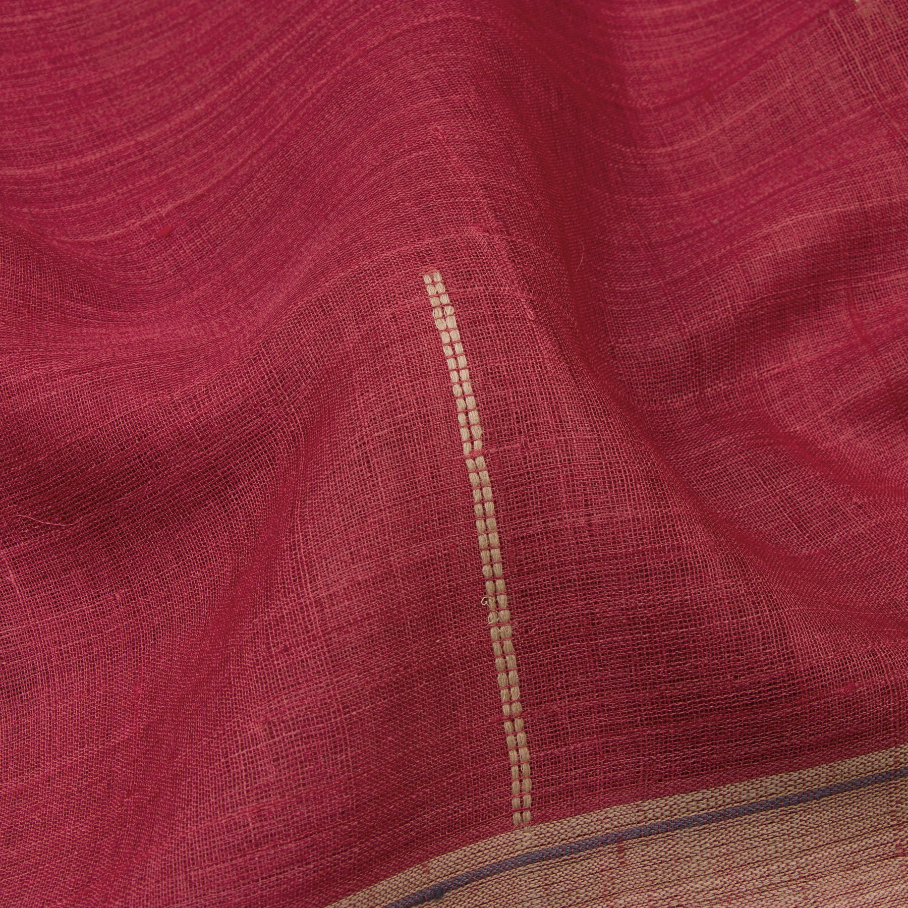 Pradeep Pillai Tussore Sari 22-008-HS002-00304 - Fabric View