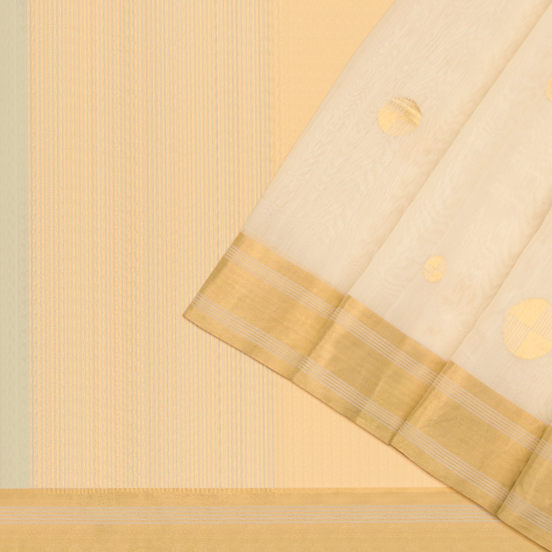 Pradeep Pillai Chanderi Silk/Cotton Sari 22-008-HS002-00572 - Cover View