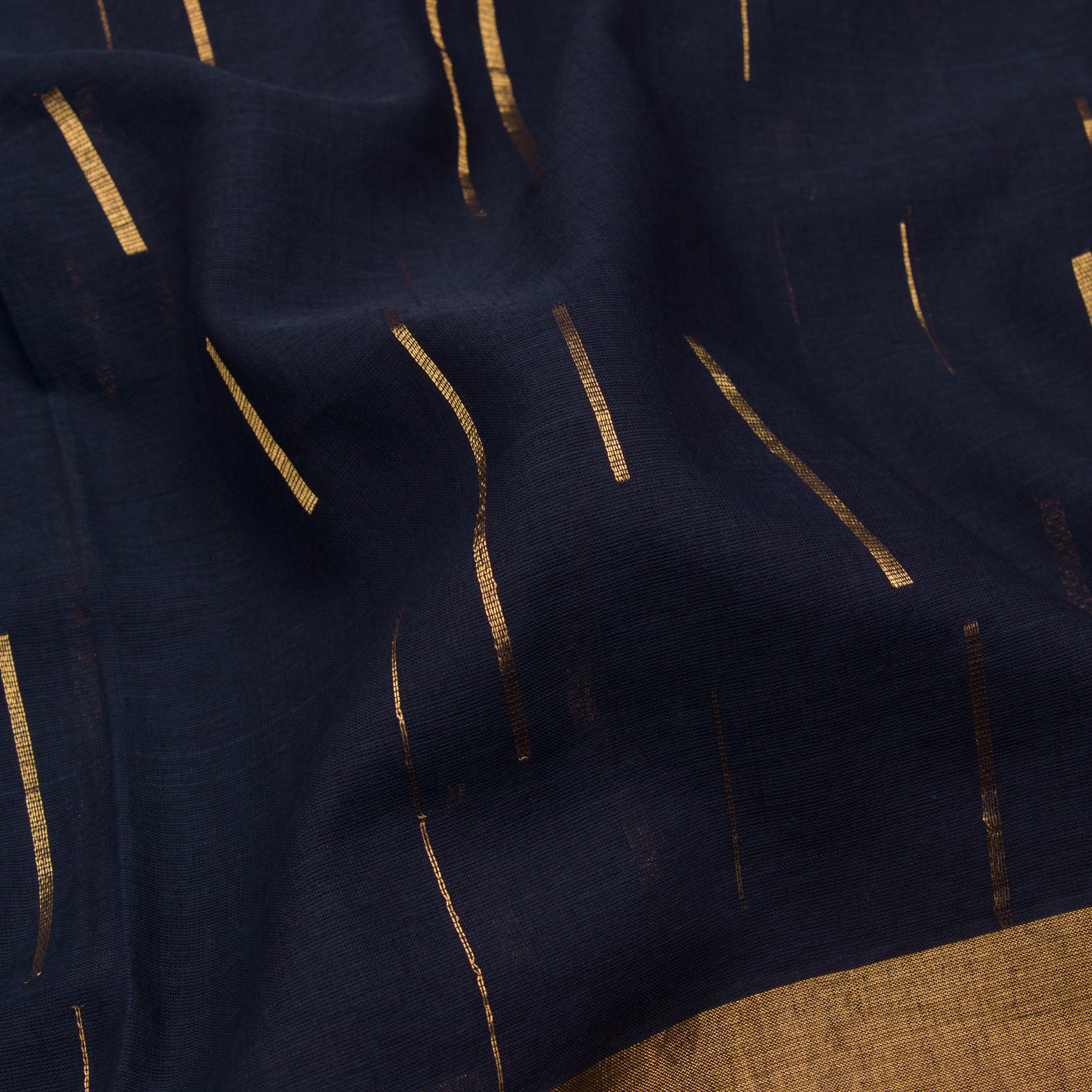 Pradeep Pillai Cotton Sari 22-008-HS003-00468 - Fabric View