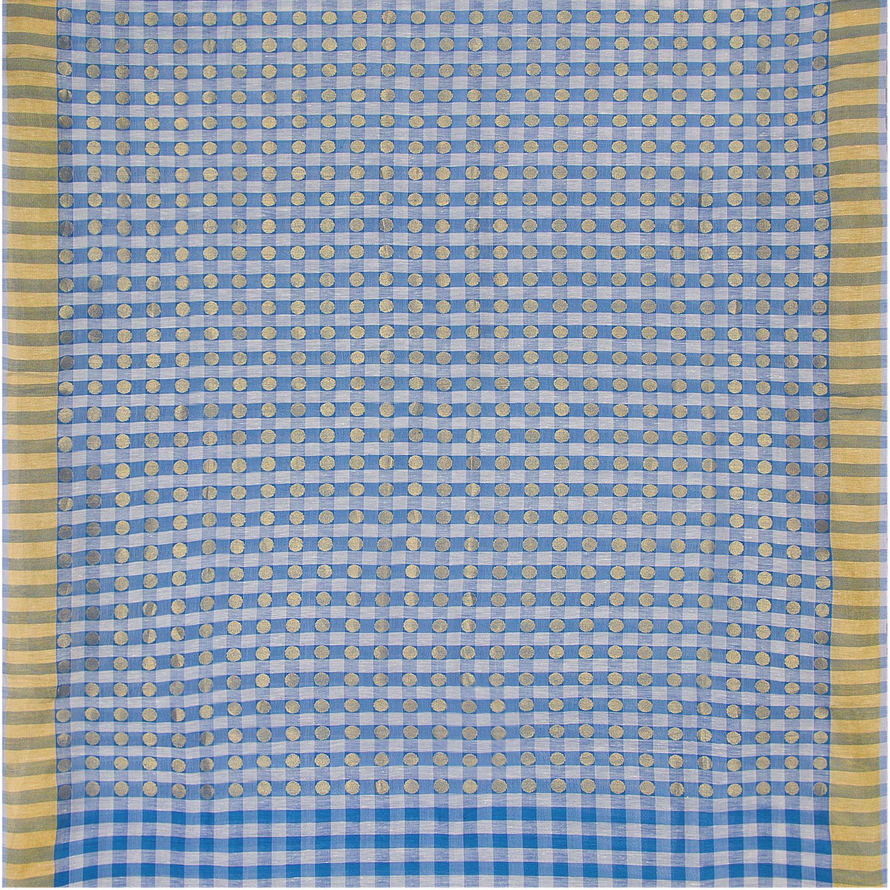 Pradeep Pillai Linen/Cotton Sari 22-008-HS004-00654 - Full View