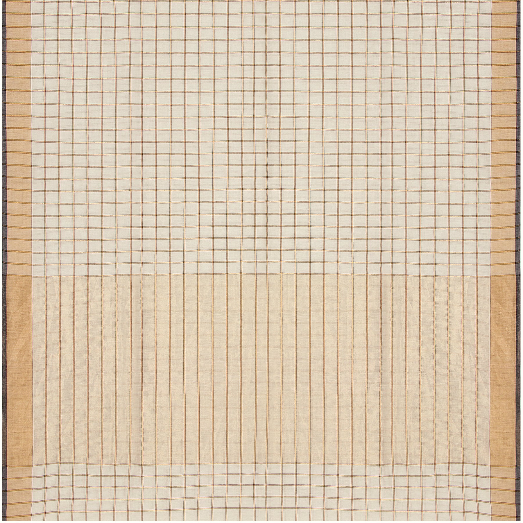 Pradeep Pillai Linen/Cotton Sari 22-008-HS004-00837 - Full View