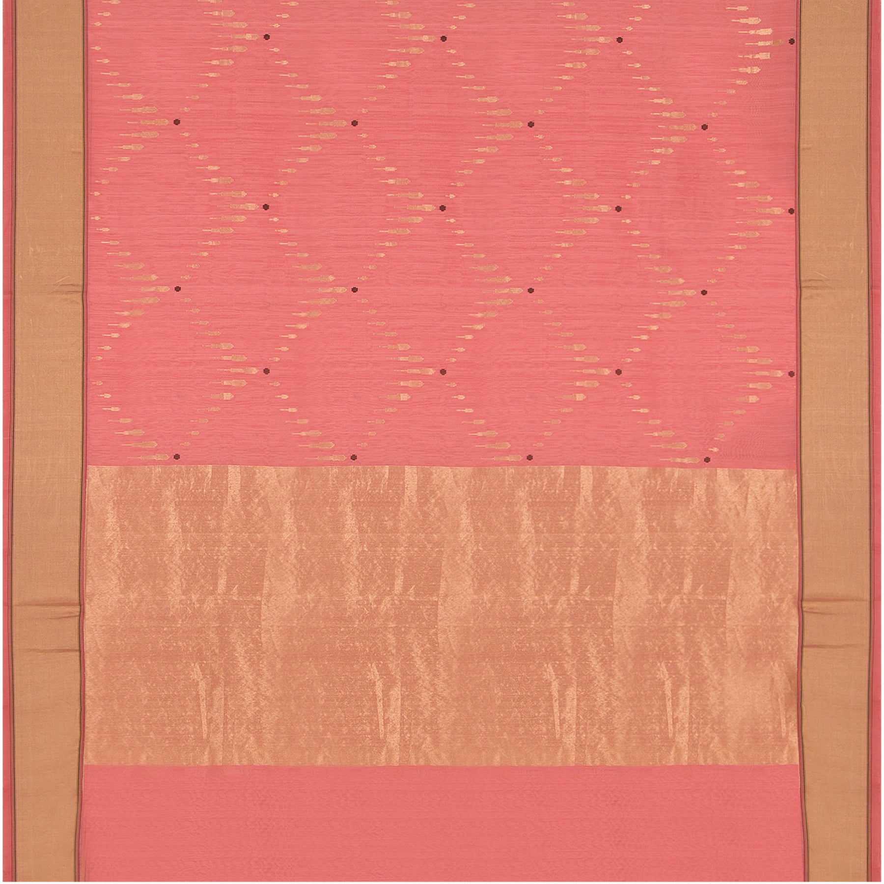 Pradeep Pillai Chanderi Silk/Cotton Sari 22-008-HS005-00947 - Full View