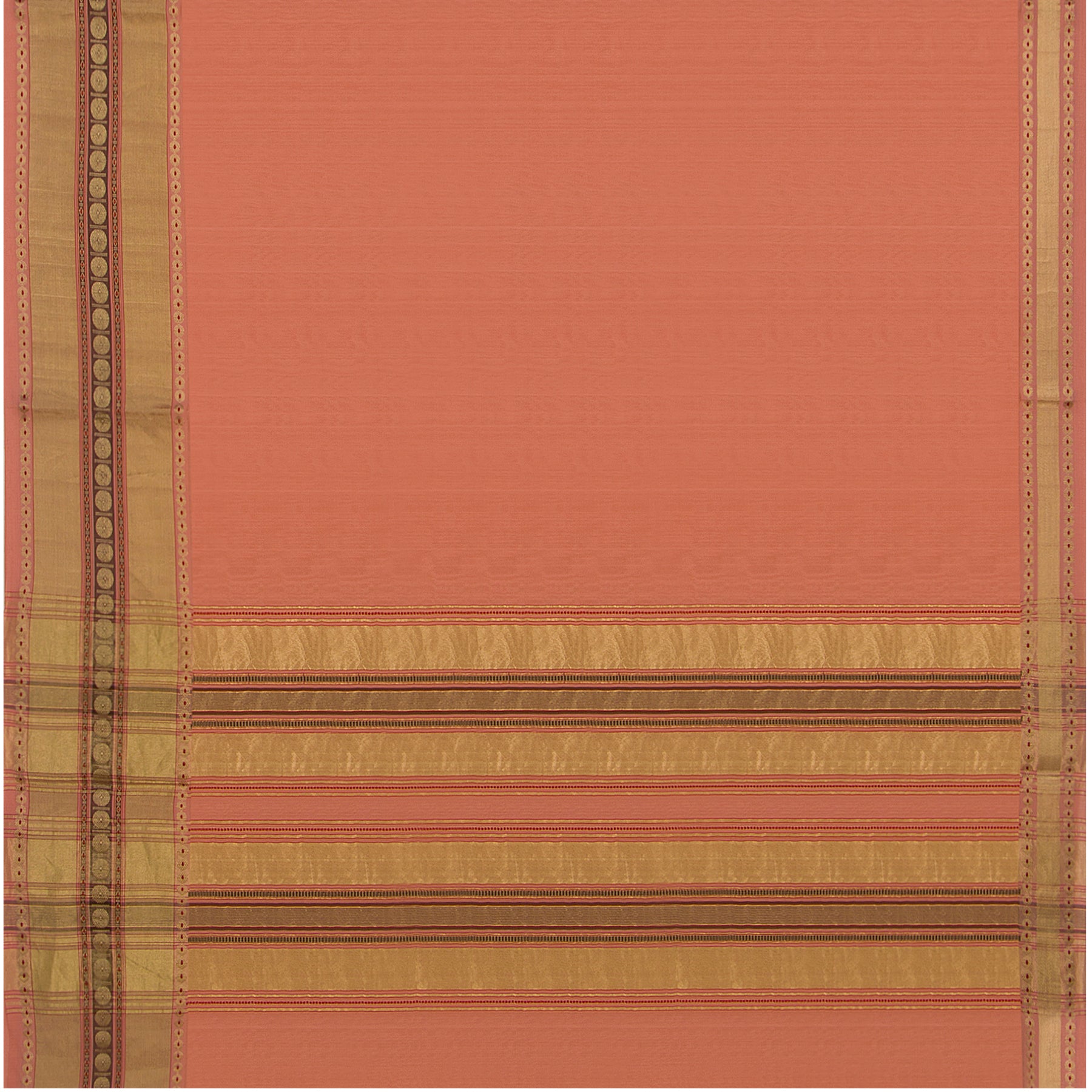 Pradeep Pillai Chanderi Silk/Cotton Sari 22-008-HS005-00962 - Full View