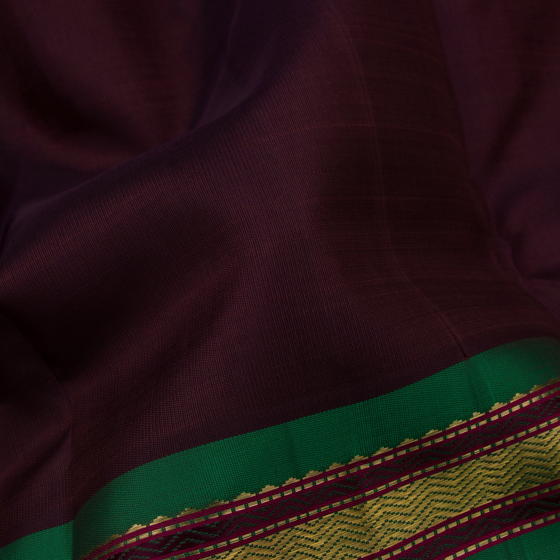 Kanakavalli Kanjivaram Silk Sari 22-040-HS001-00473 - Fabric View