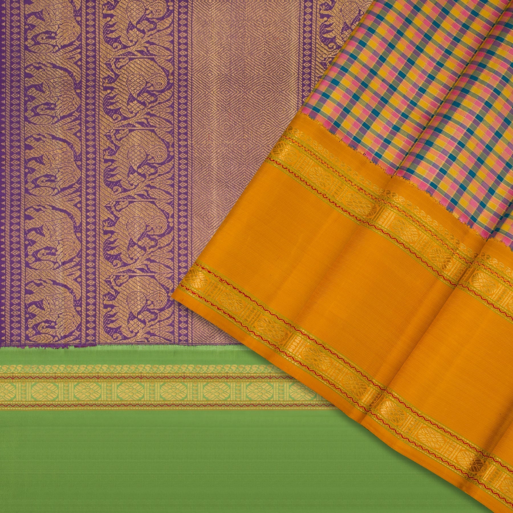 Kanakavalli Kanjivaram Silk Sari 22-040-HS001-01582 - Cover View