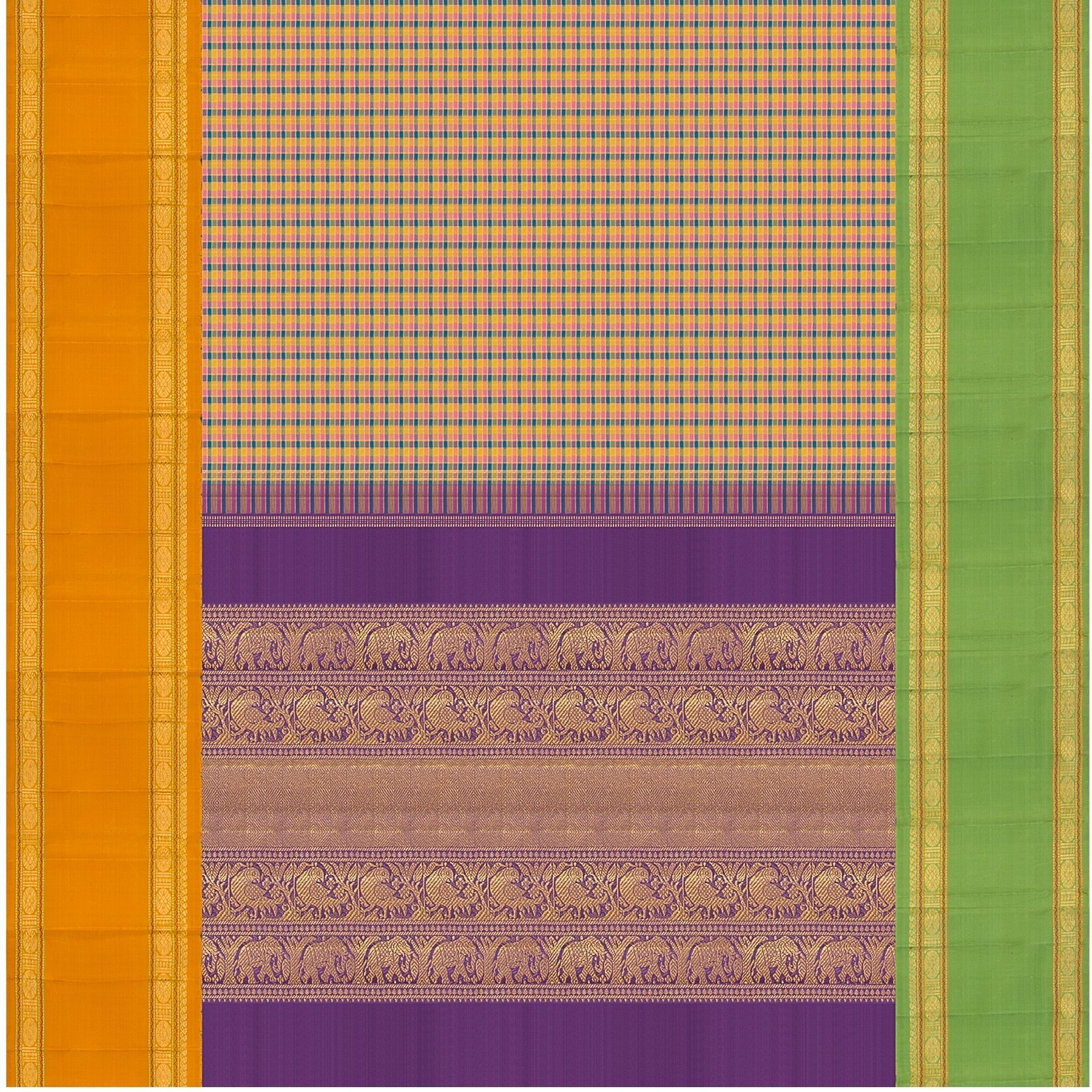 Kanakavalli Kanjivaram Silk Sari 22-040-HS001-01582 - Full View
