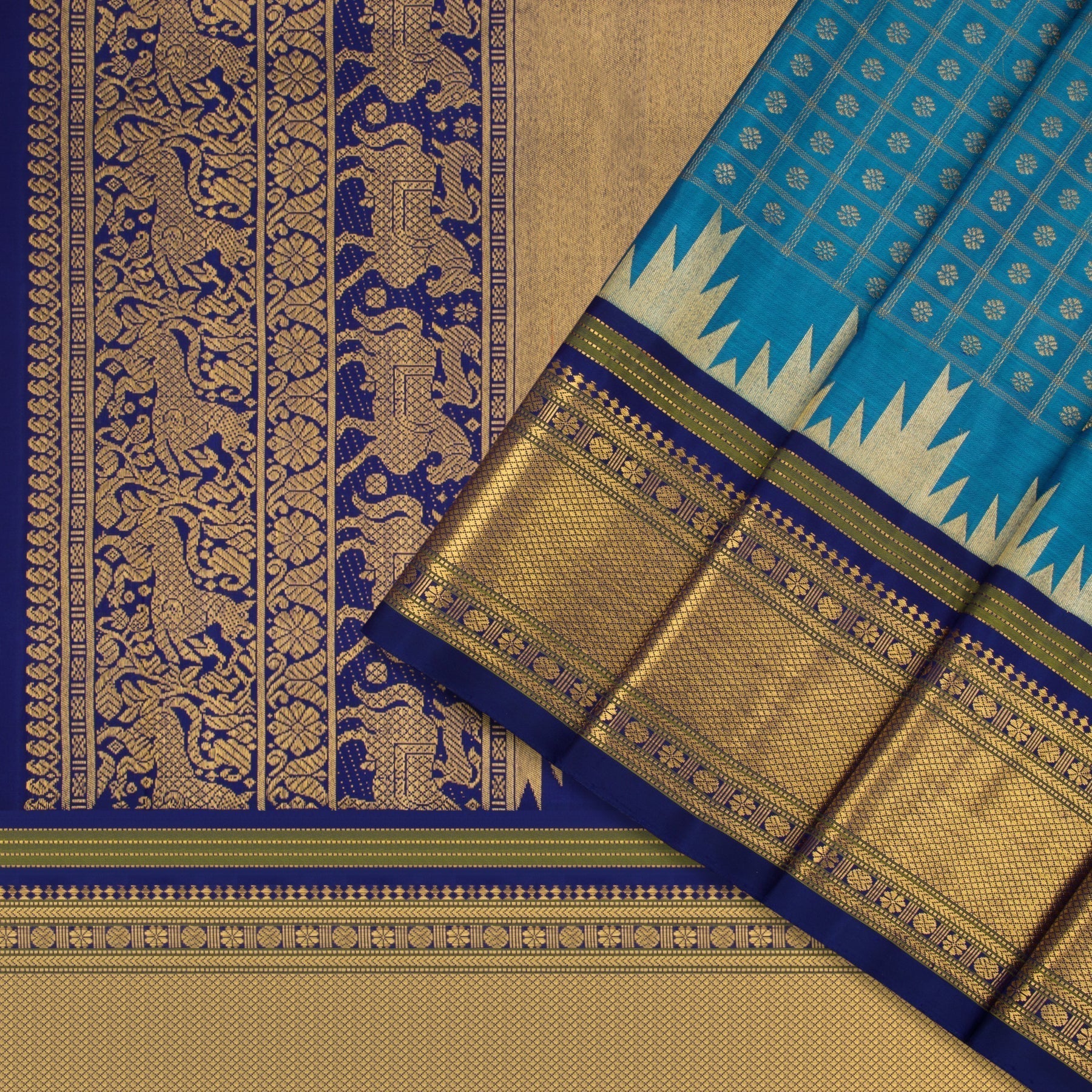 Kanakavalli Kanjivaram Silk Sari 22-040-HS001-01589 - Cover View