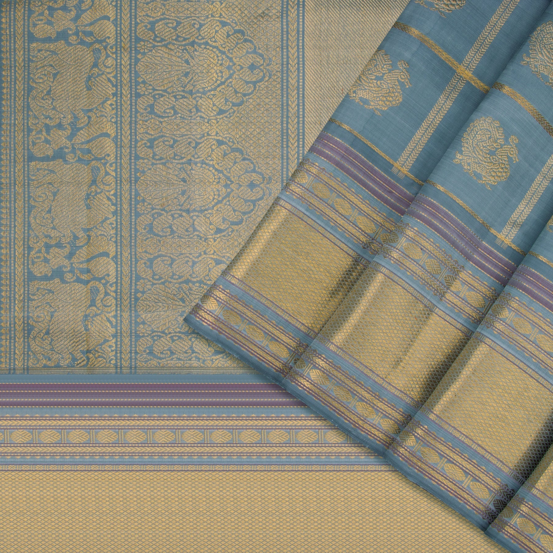 Kanakavalli Kanjivaram Silk Sari 22-040-HS001-01882 - Cover View