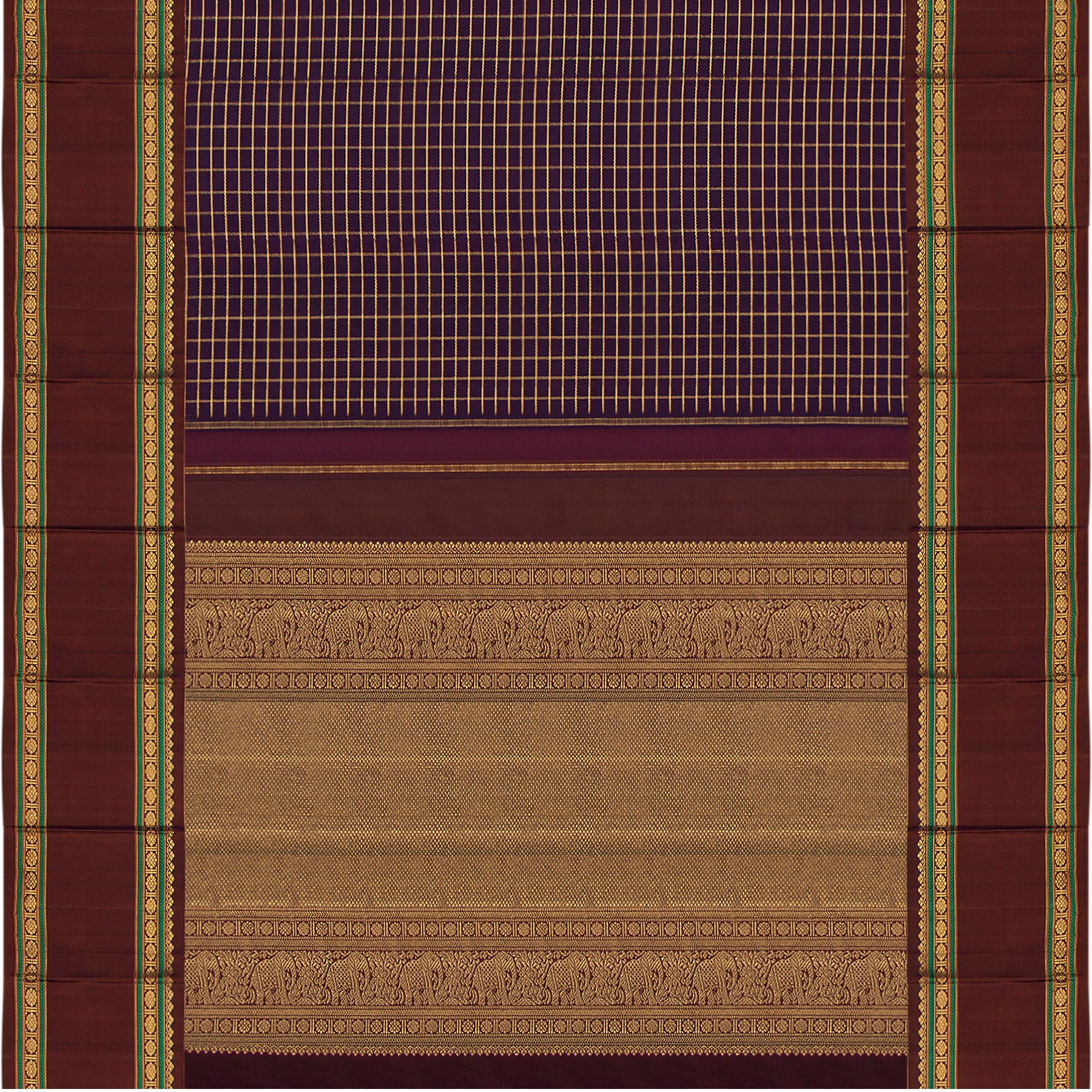 Kanakavalli Kanjivaram Silk Sari 22-040-HS001-01883 - Full View