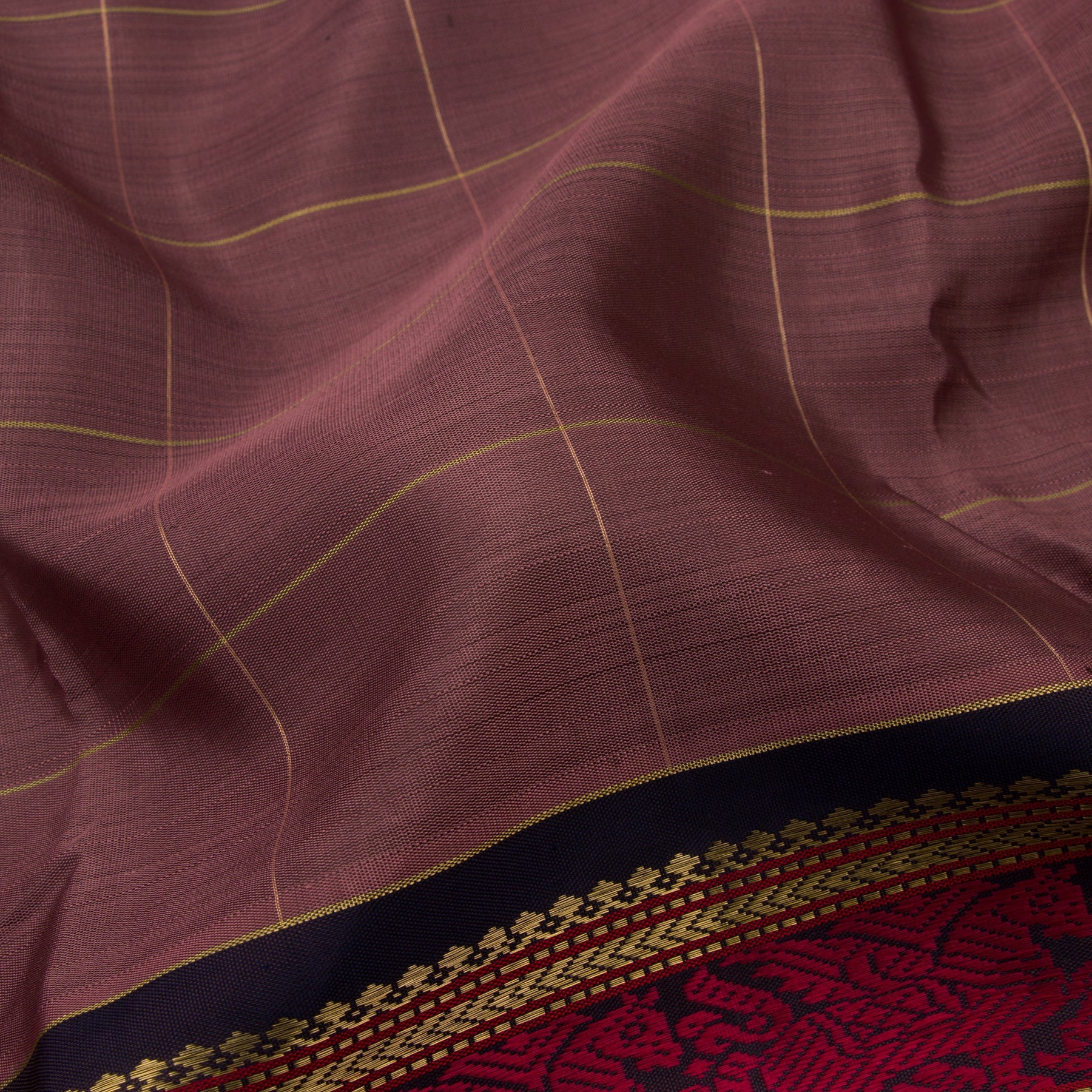 Kanakavalli Kanjivaram Silk Sari 22-040-HS001-03481 - Fabric View