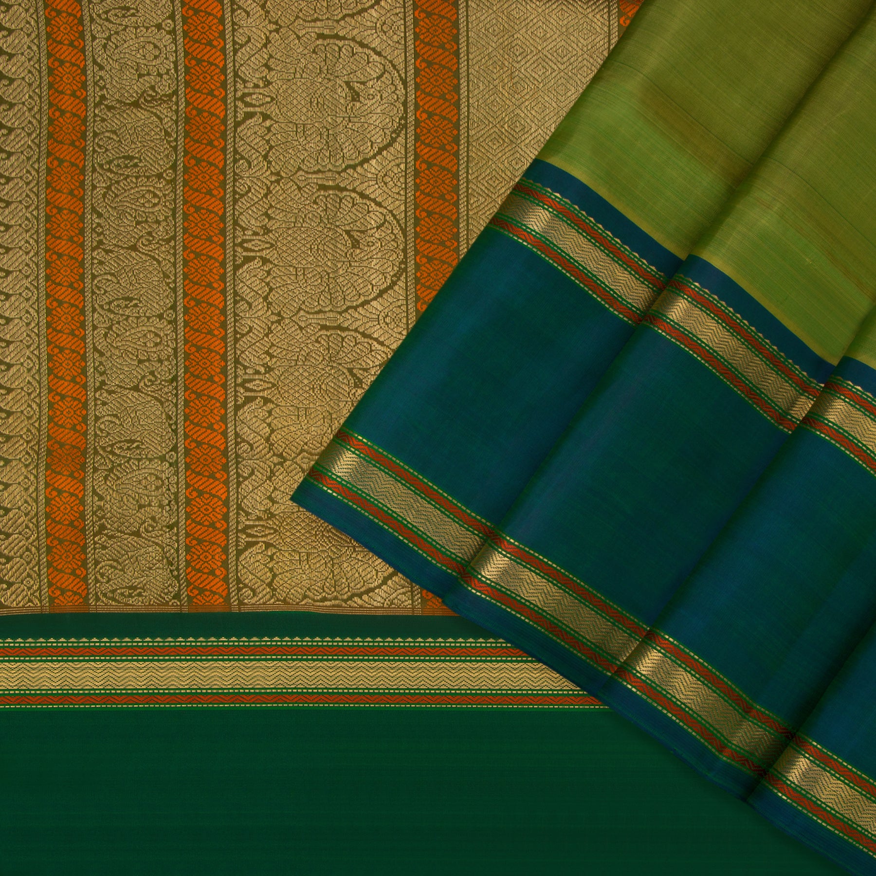 Kanakavalli Kanjivaram Silk Sari 22-040-HS001-03488 - Cover View