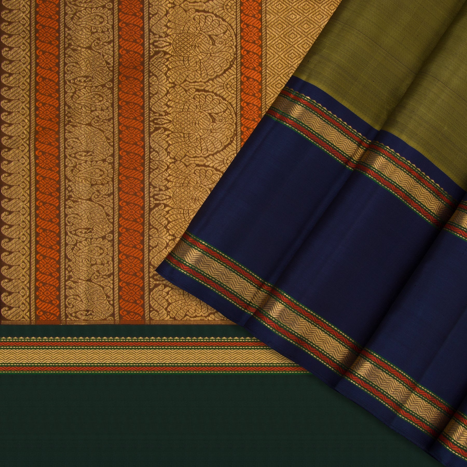 Kanakavalli Kanjivaram Silk Sari 22-040-HS001-03496 - Cover View