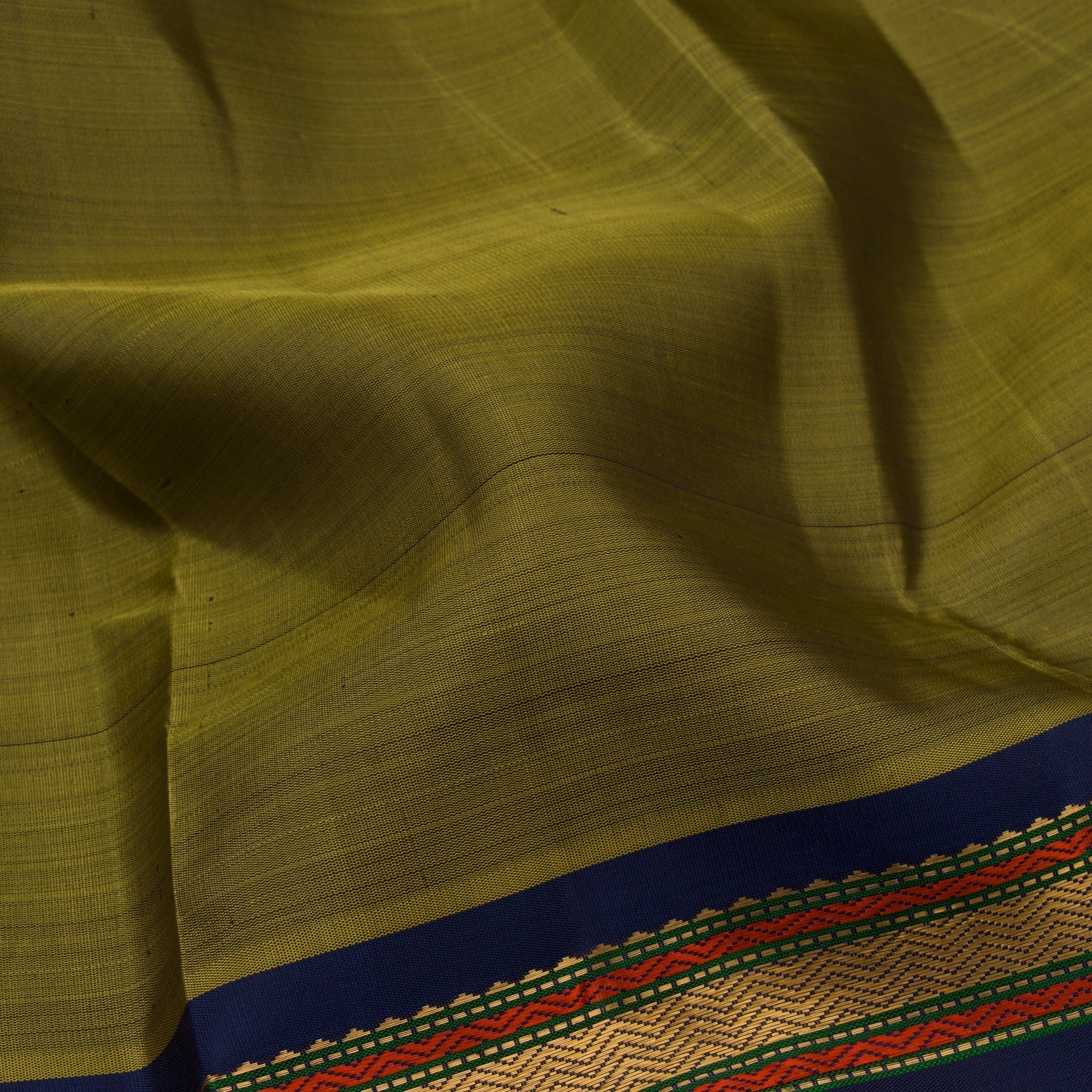 Kanakavalli Kanjivaram Silk Sari 22-040-HS001-03496 - Fabric View
