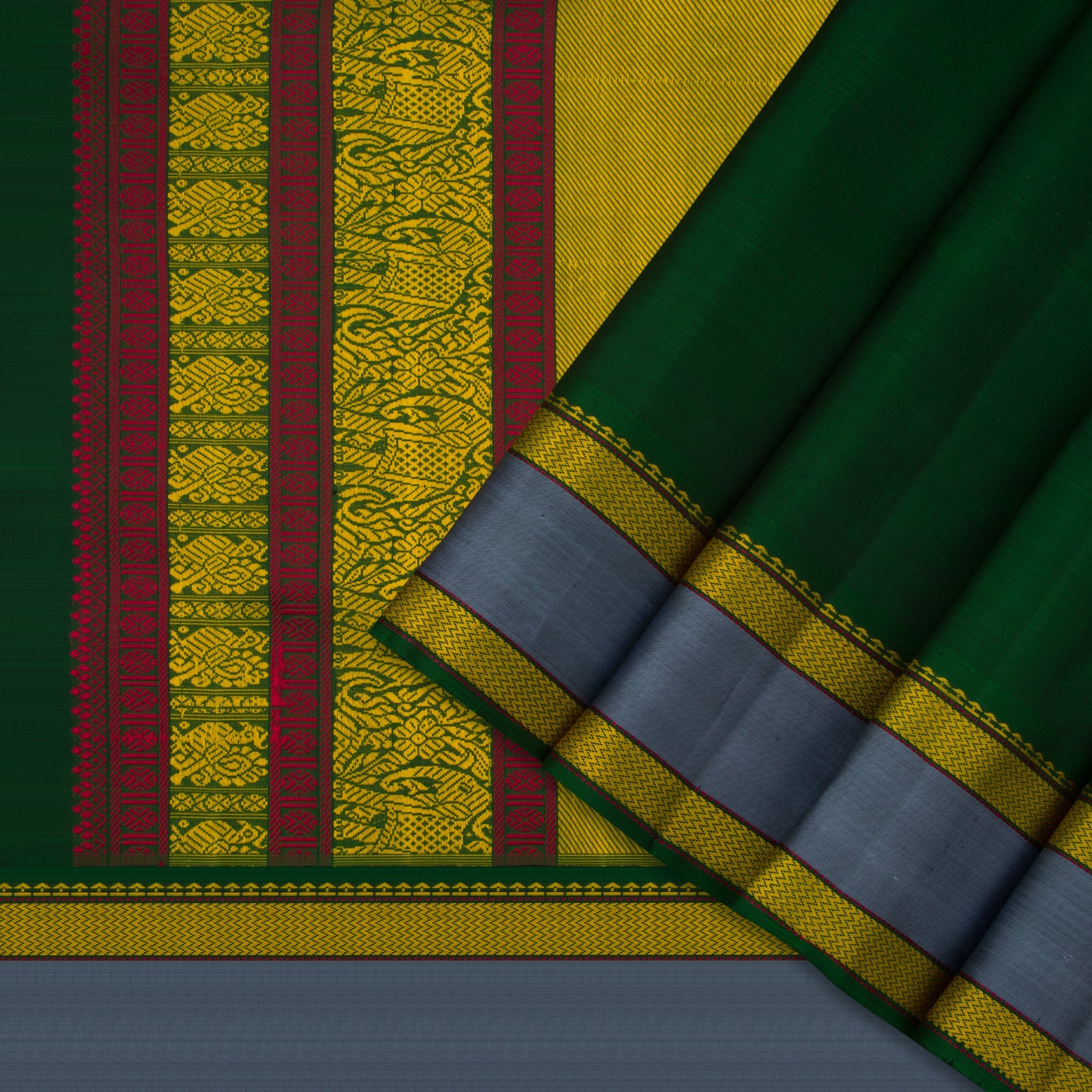 Kanakavalli Kanjivaram Silk Sari 22-040-HS001-06512 - Cover View