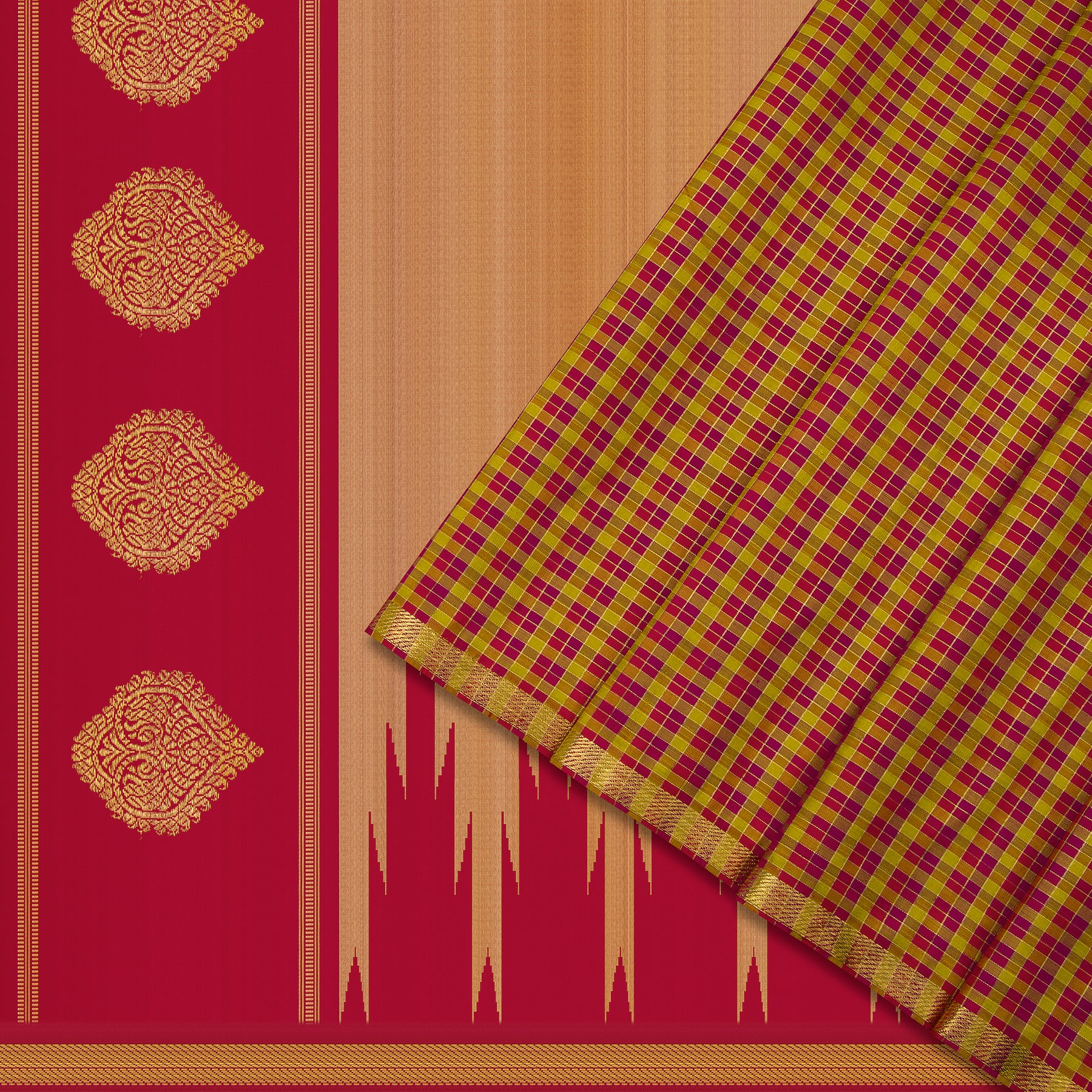 Kanakavalli Kanjivaram Silk Sari 22-040-HS001-07060 - Cover View