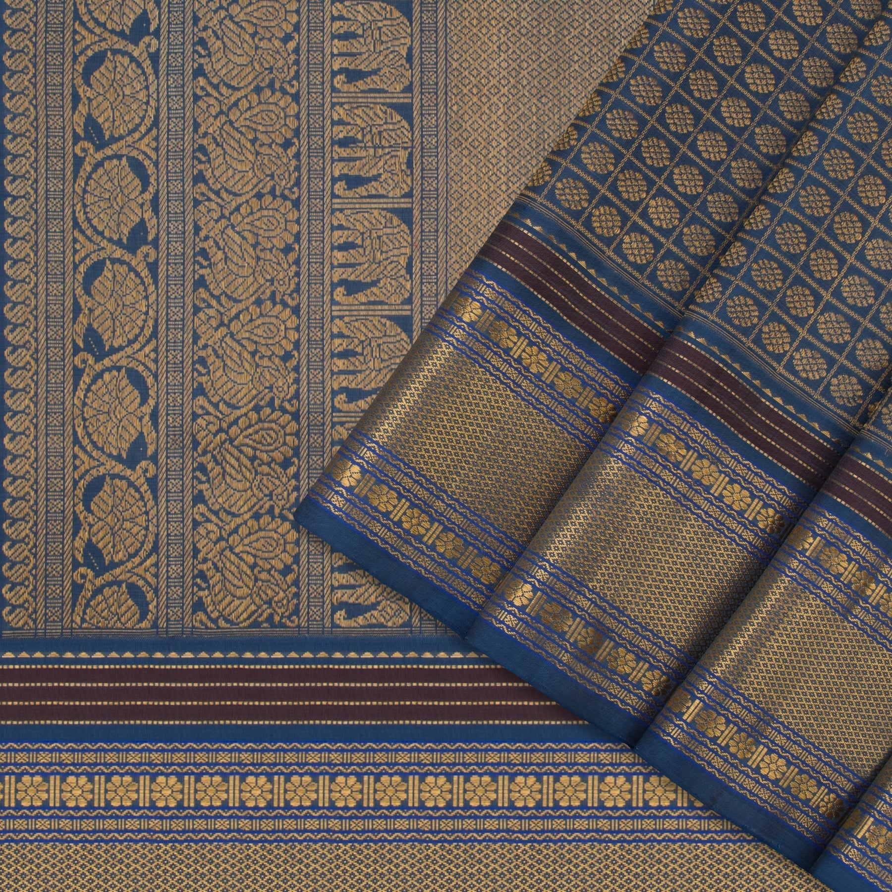 Kanakavalli Kanjivaram Silk Sari 22-040-HS001-09025 - Cover View
