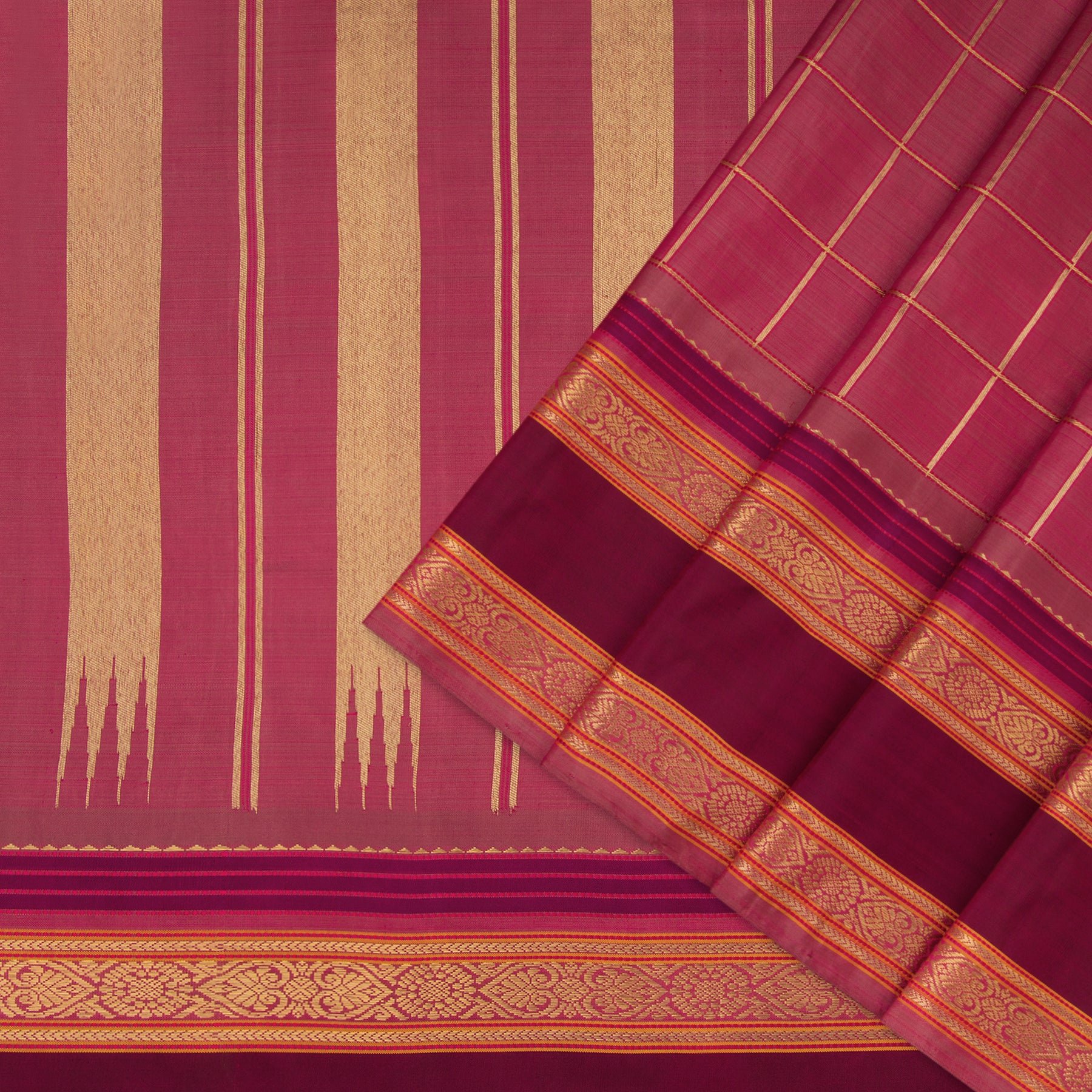 Kanakavalli Kanjivaram Silk Sari 22-040-HS001-09367 - Cover View