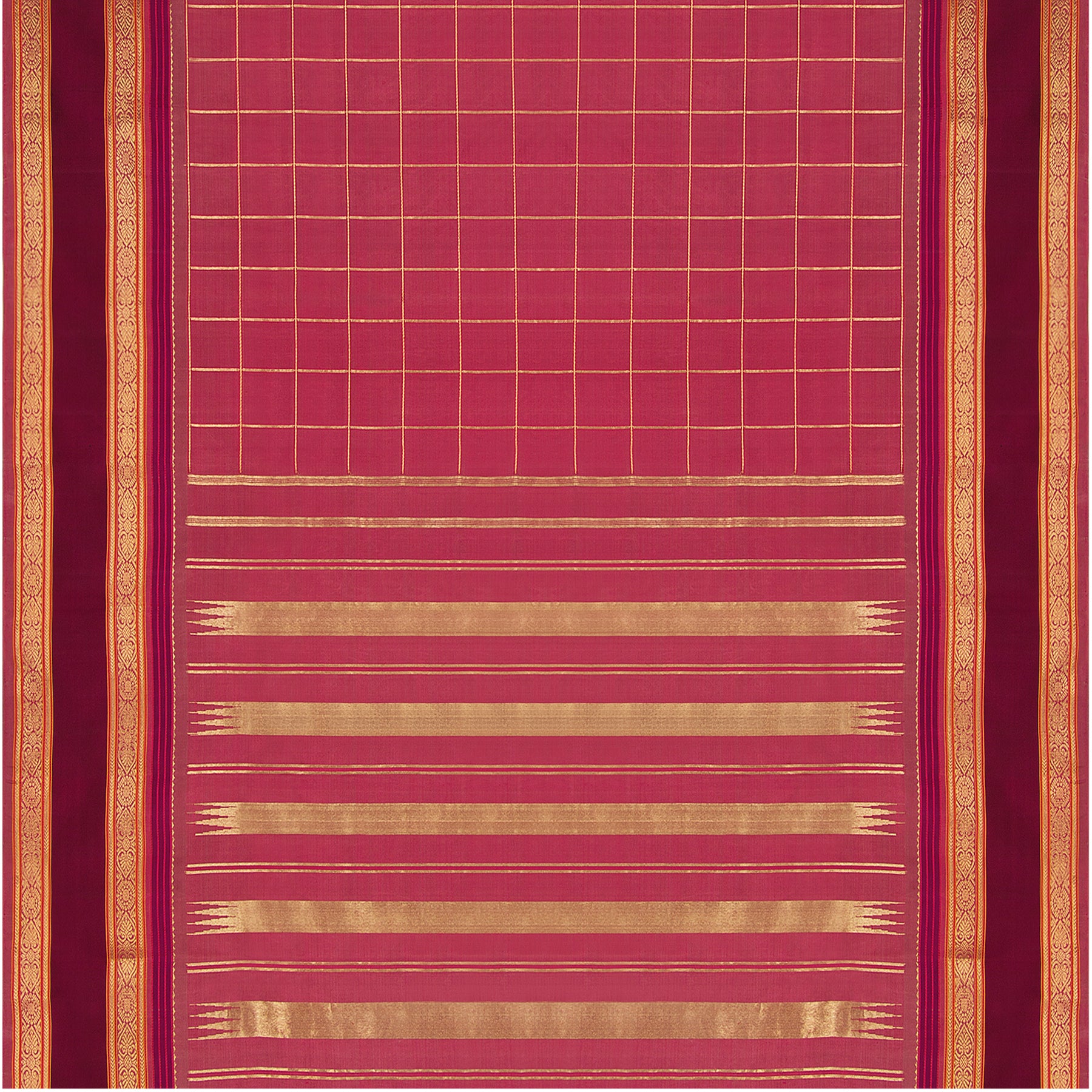 Kanakavalli Kanjivaram Silk Sari 22-040-HS001-09367 - Full View