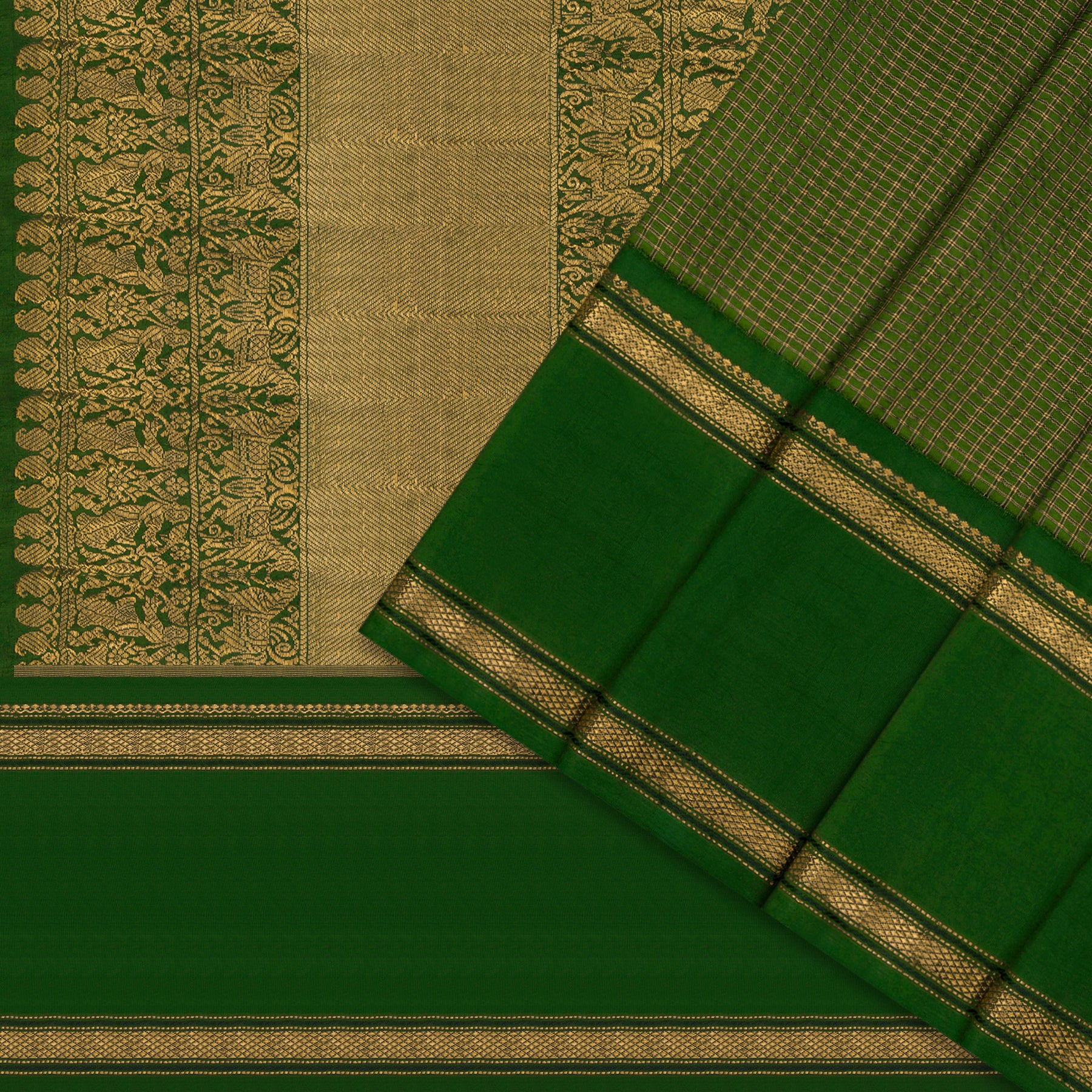 Kanakavalli Kanjivaram Silk Sari 22-040-HS001-09375 - Cover View