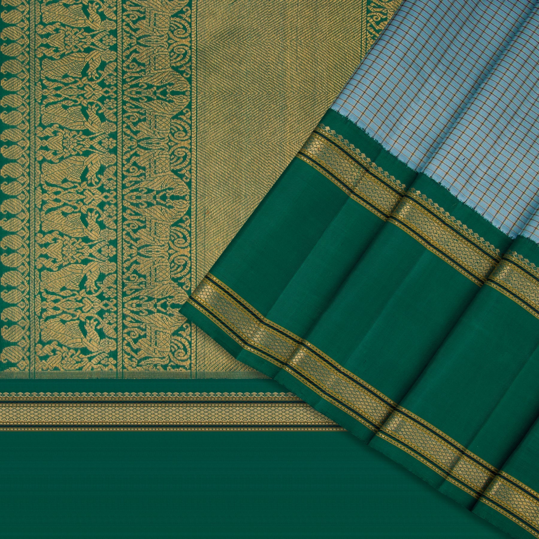 Kanakavalli Kanjivaram Silk Sari 22-040-HS001-09375 - Cover View