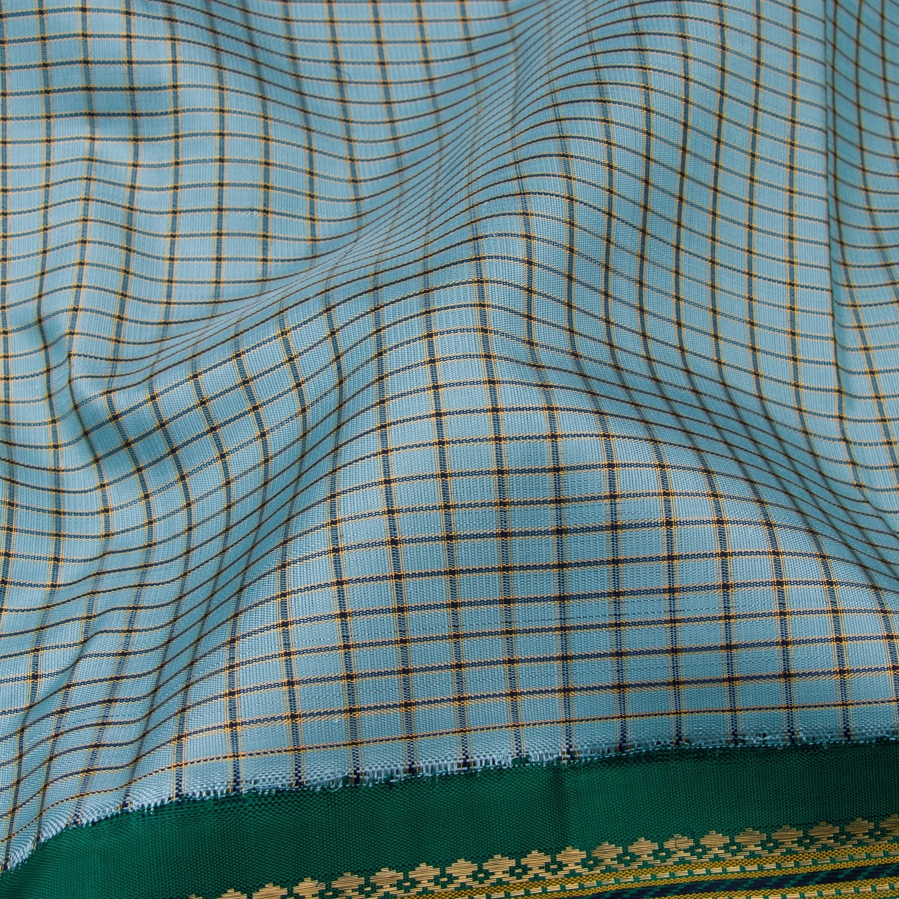 Kanakavalli Kanjivaram Silk Sari 22-040-HS001-09375 - Fabric View