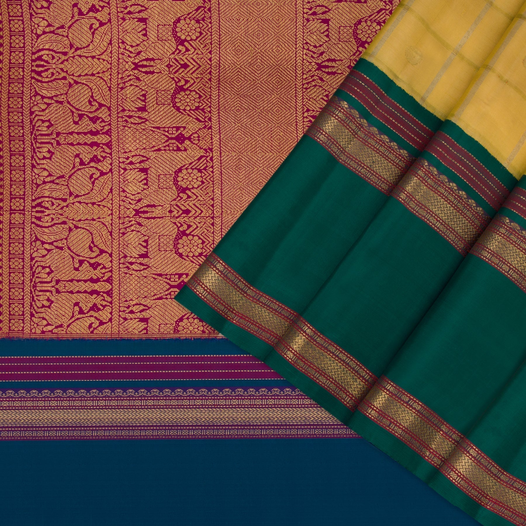 Kanakavalli Kanjivaram Silk Sari 22-040-HS001-09558 - Cover View