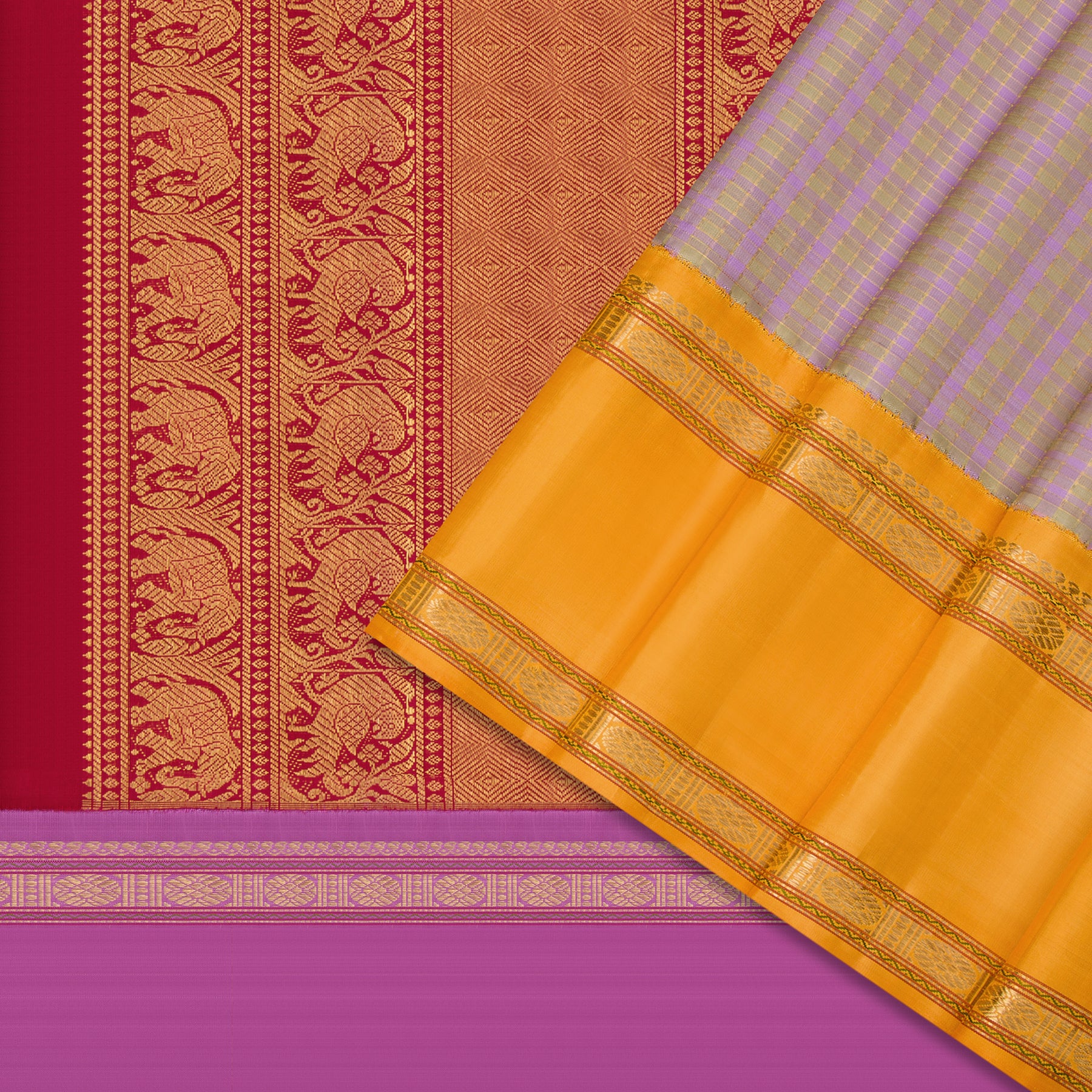 Kanakavalli Kanjivaram Silk Sari 22-040-HS001-09567 - Cover View