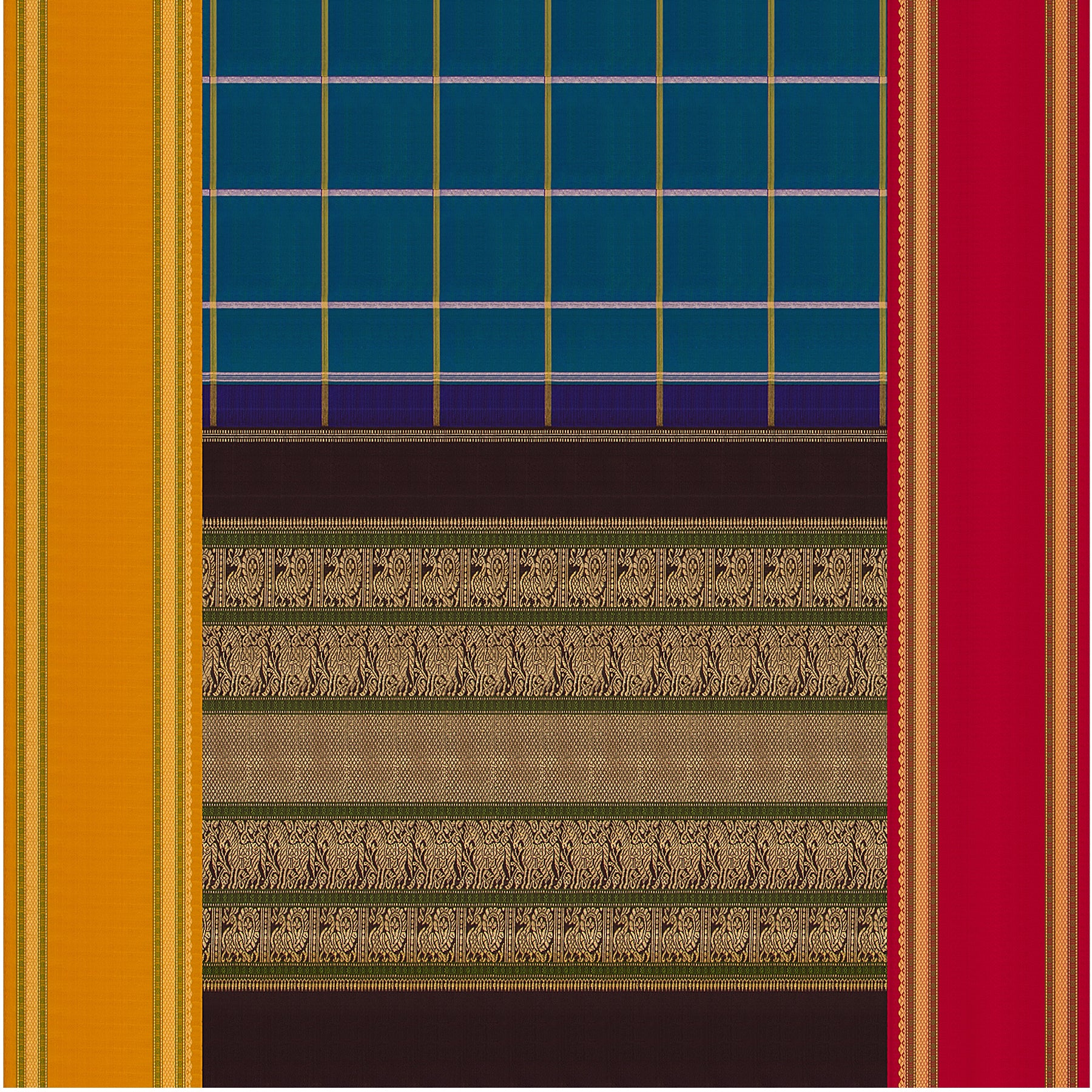 Kanakavalli Kanjivaram Silk Sari 22-040-HS001-10068 - Full View