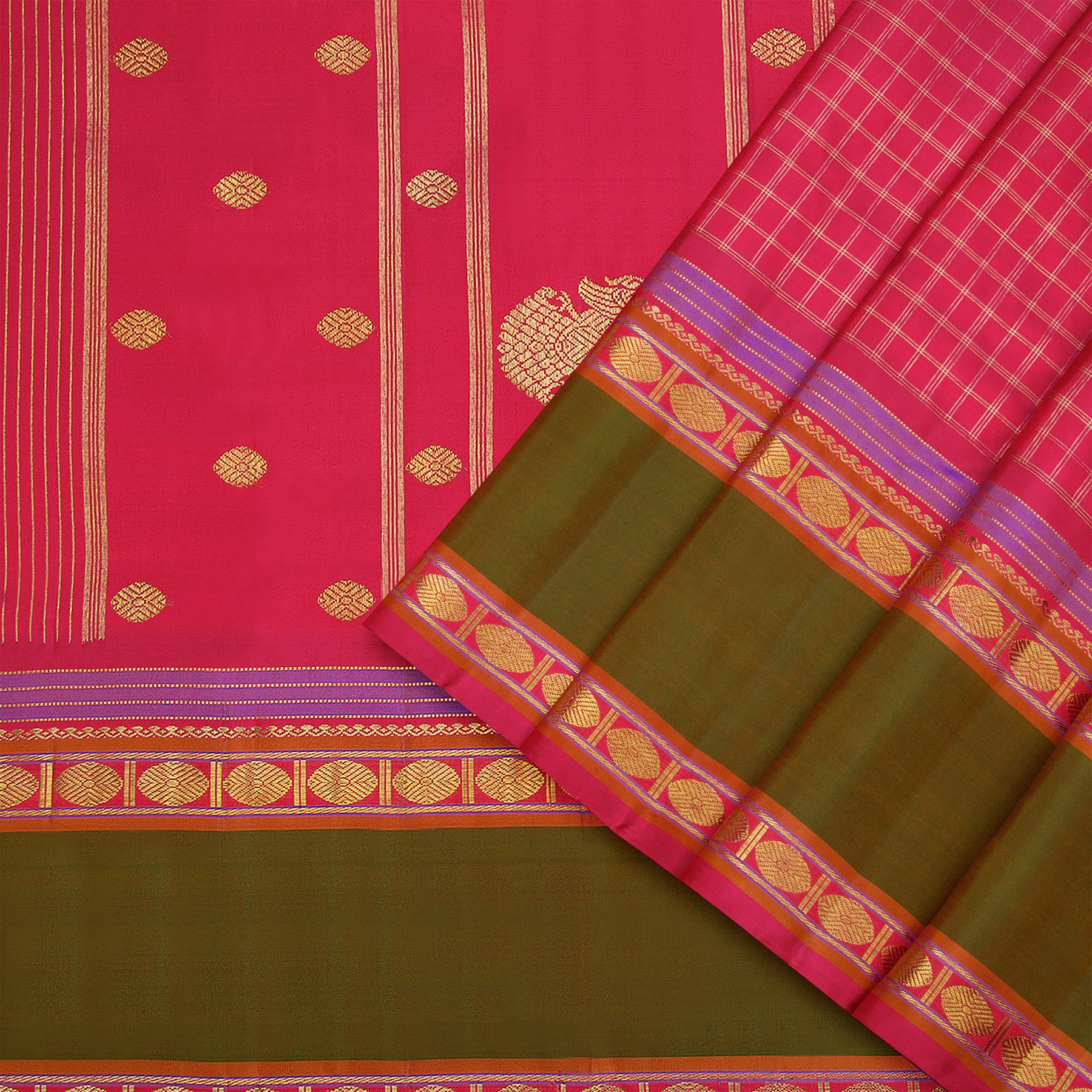 Kanakavalli Kanjivaram Silk Sari 22-040-HS001-10404 - Cover View