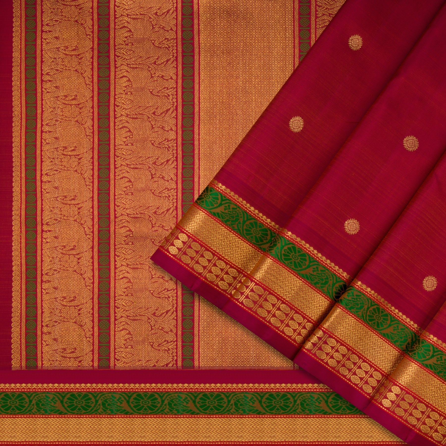 Kanakavalli Kanjivaram Silk Sari 22-040-HS001-10410 - Cover View