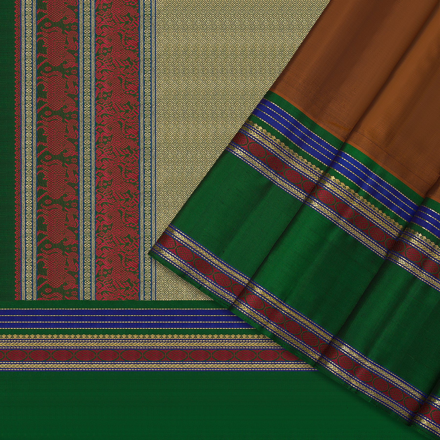 Kanakavalli Kanjivaram Silk Sari 22-040-HS001-10788 - Cover View