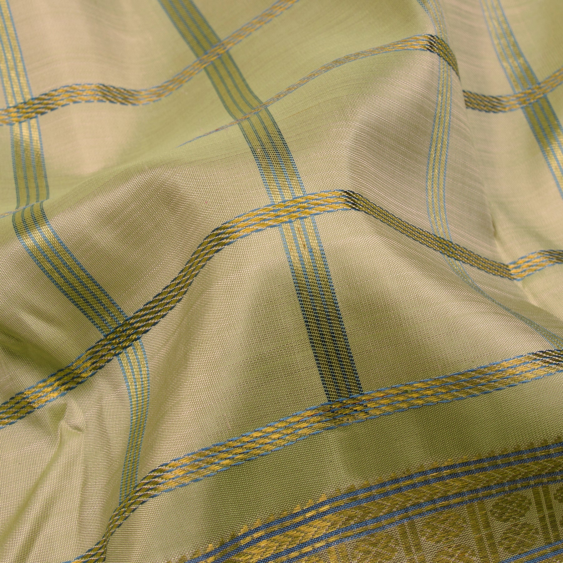 Kanakavalli Kanjivaram Silk Sari 22-040-HS001-11444 - Fabric View