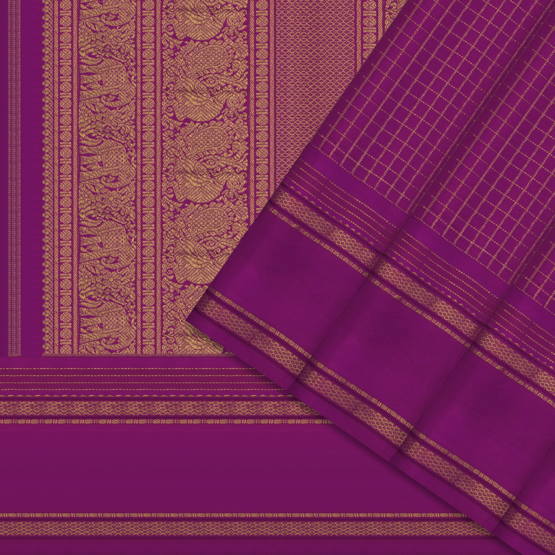 Kanakavalli Kanjivaram Silk Sari 22-040-HS001-11445 - Cover View